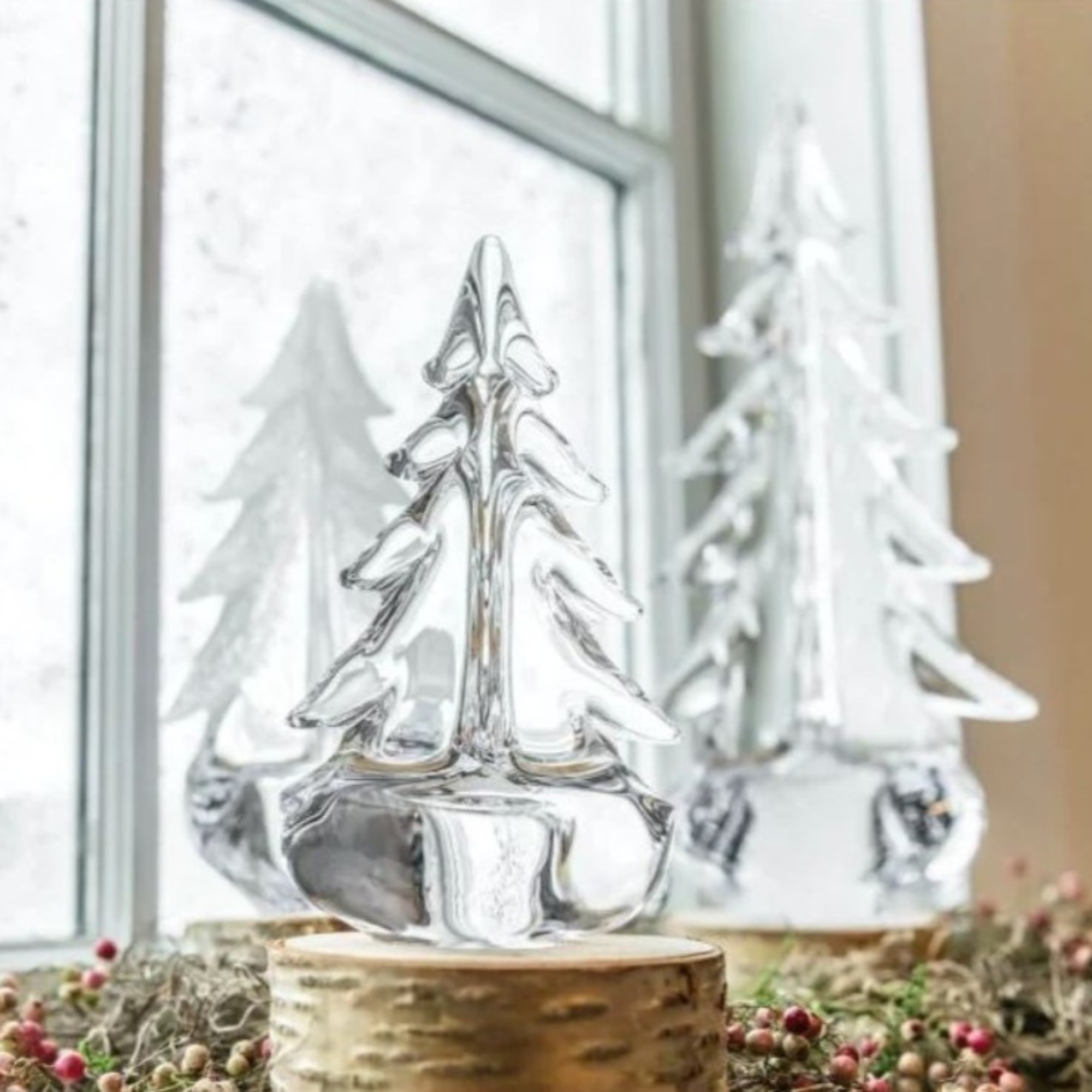 #Size_6 in | Vermont Evergreen Glass Tree