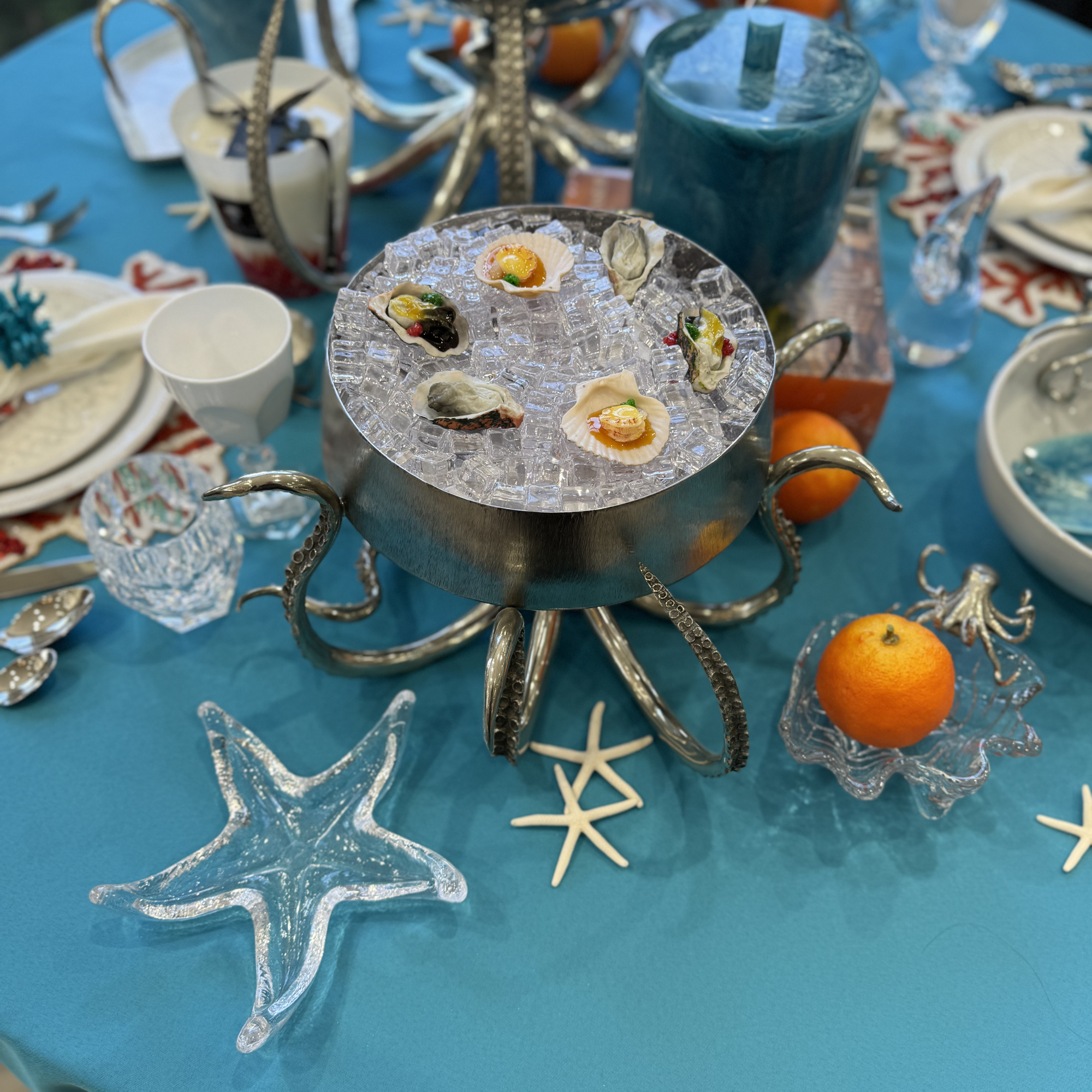 Octopus Stainless Steel Centerpiece Bowl