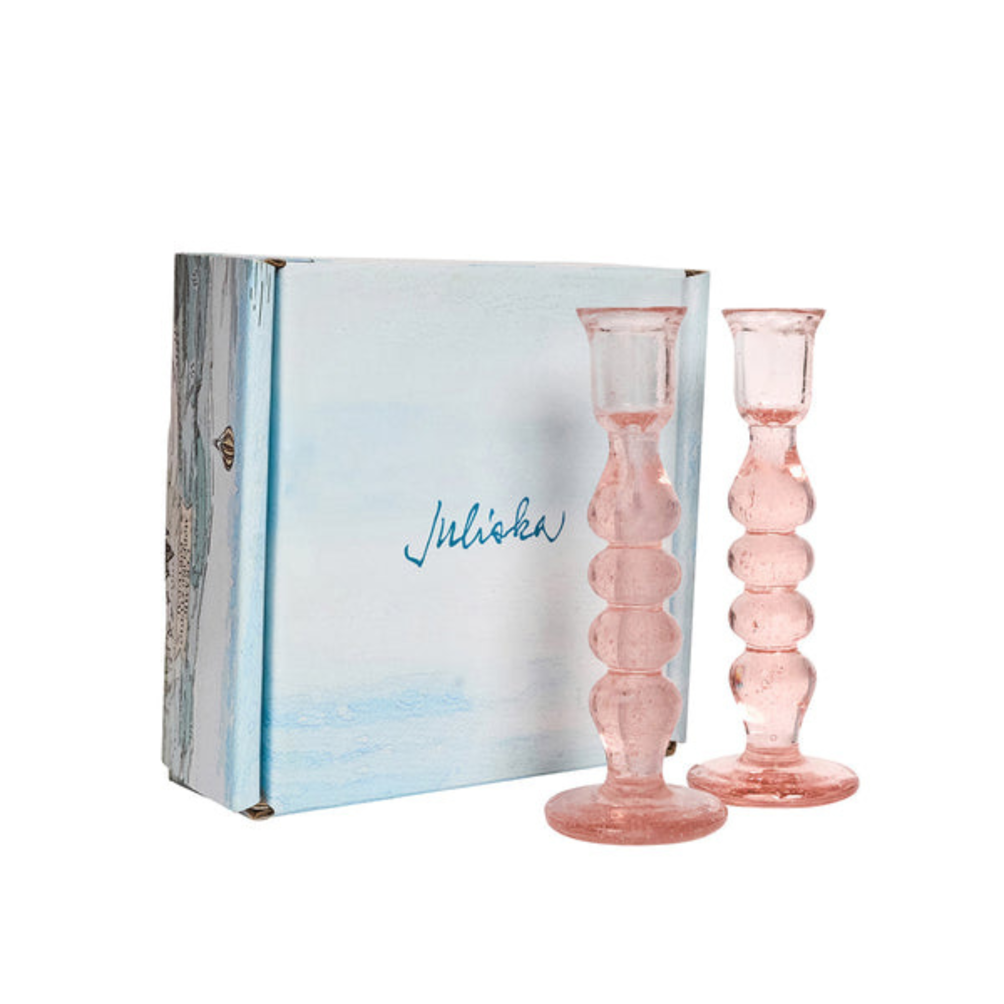 #color_Blush | Provence 7" Candlestick - Set of 2