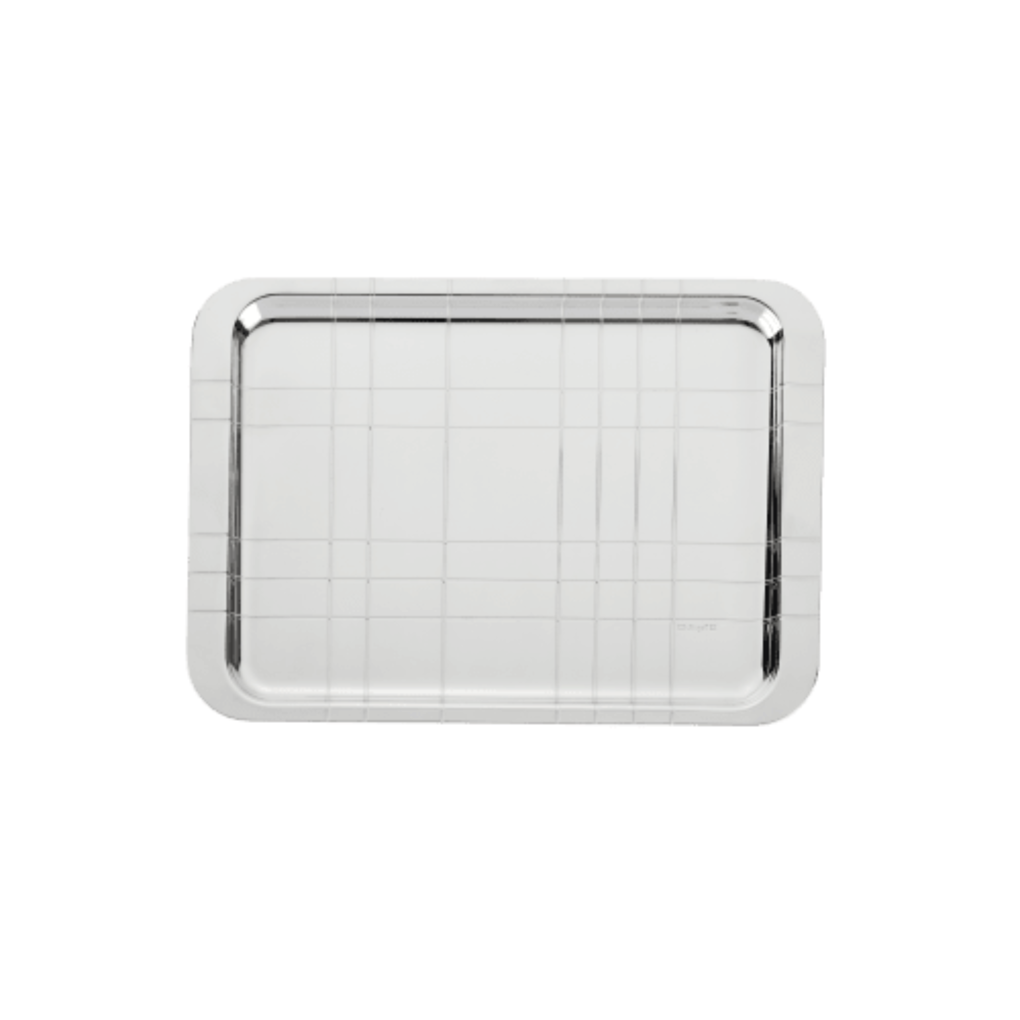 Graphik Silver Plated Rectangular Tray