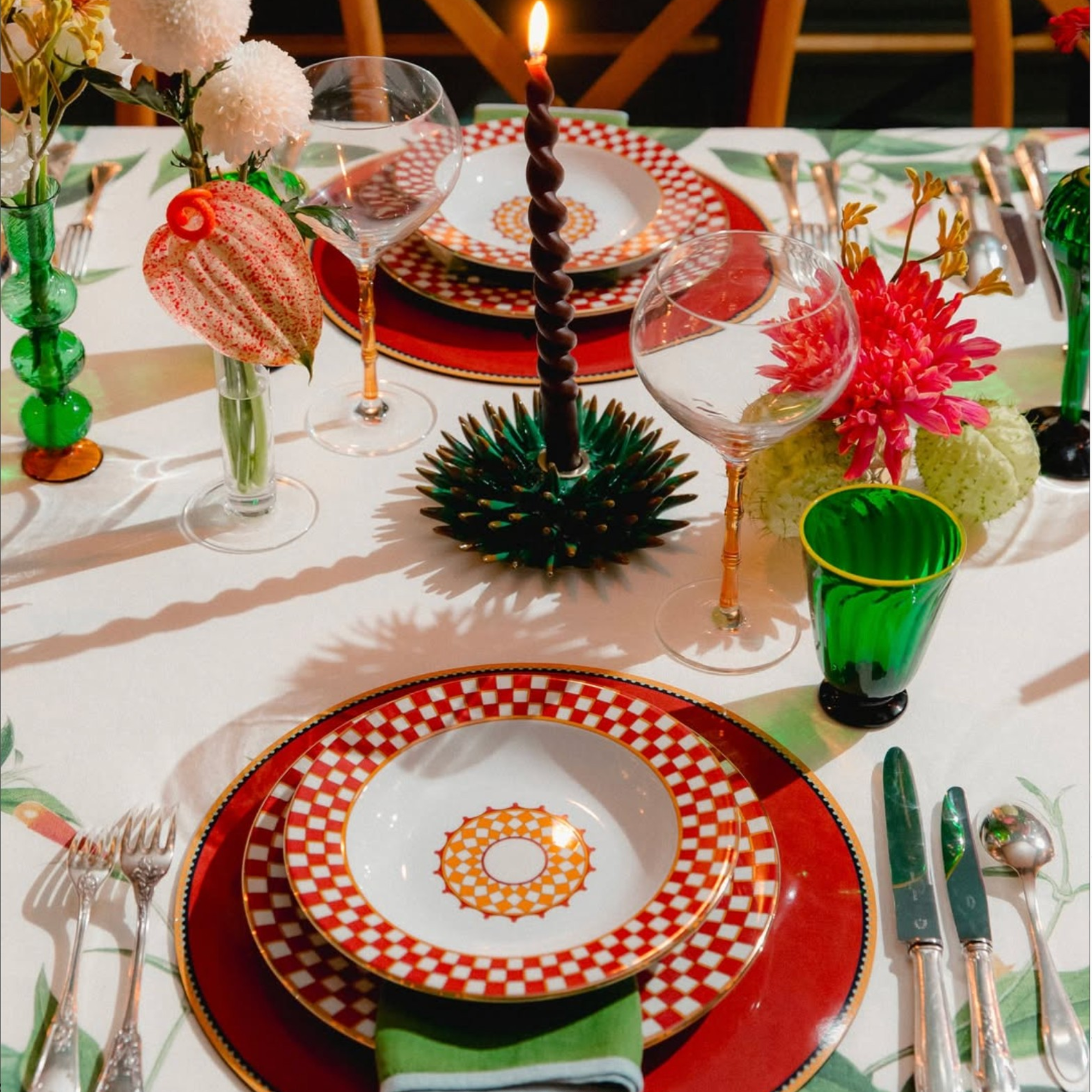 Apollo Brick Dinner Plates - Set of 4