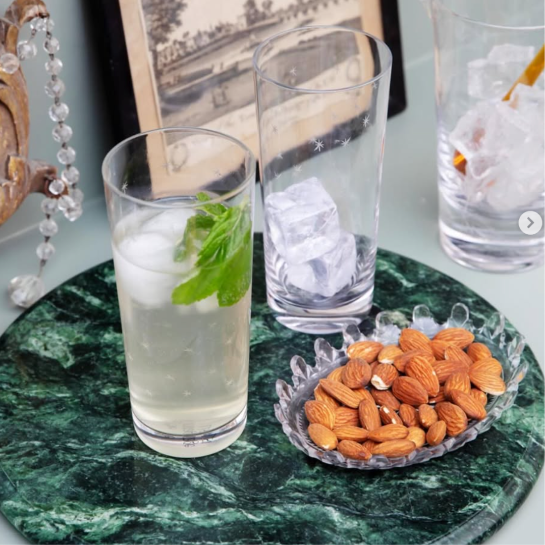 Crystal Highballs With Stars Design - Set of 4