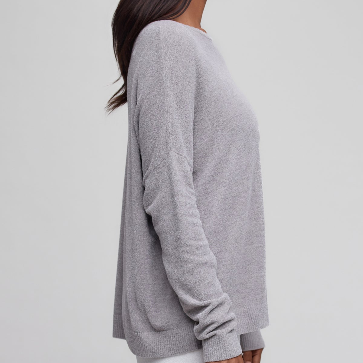 CozyChic Ultra Lite Scallop Neck Slouchy Pullover