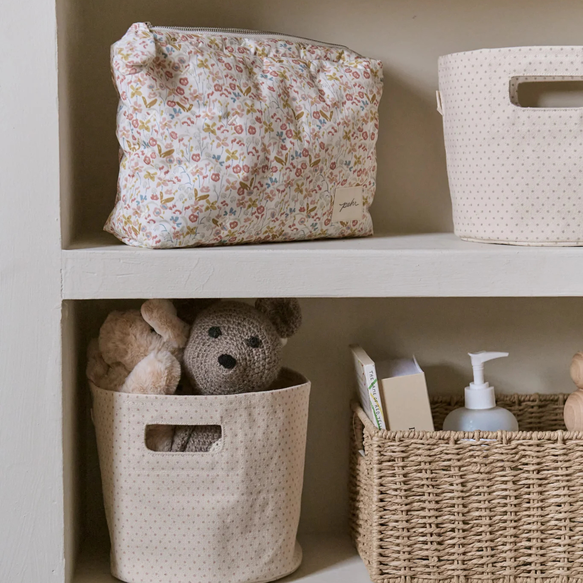 8" Printed Mini Pin Dot Basket