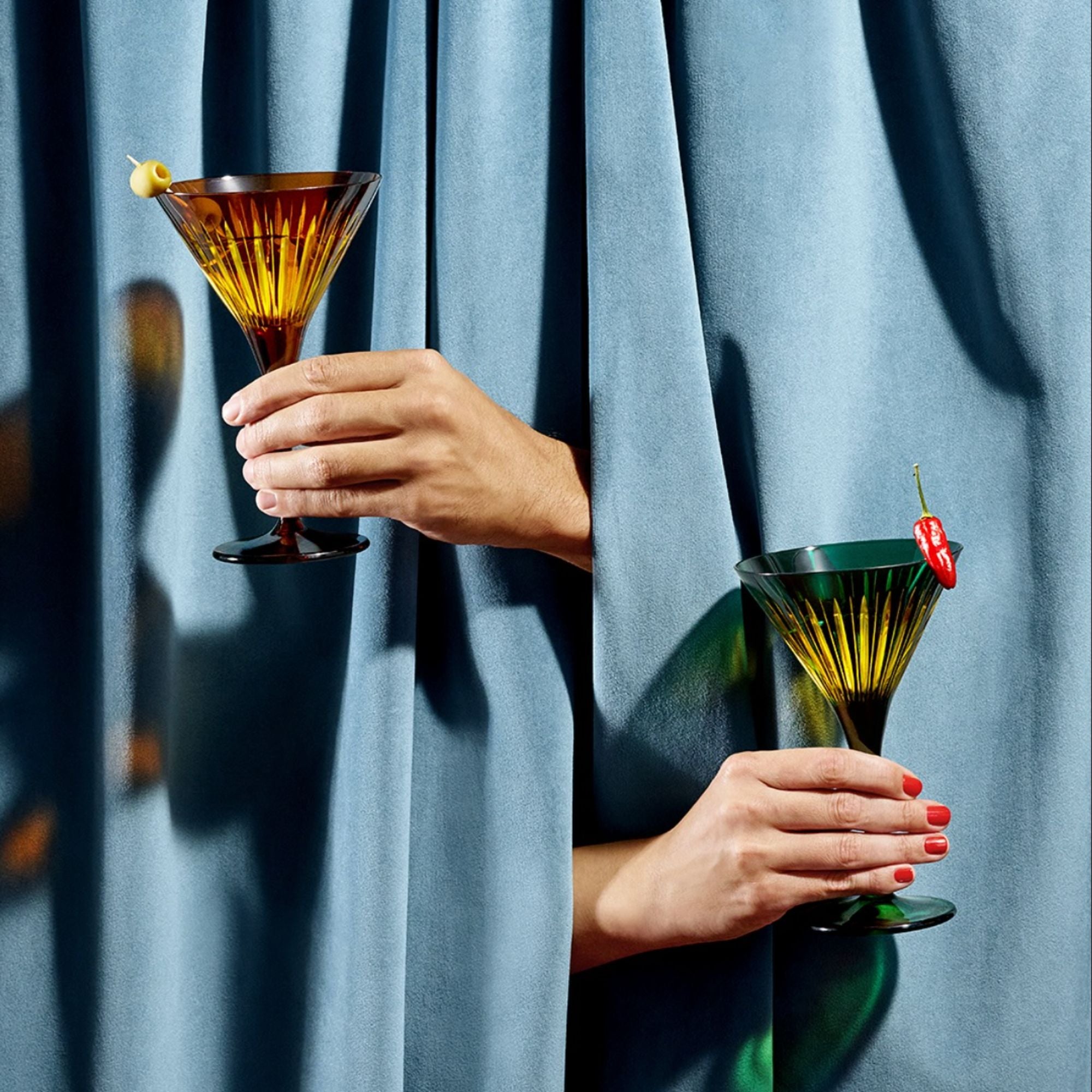 Prism Martini Glasses - Set of 4