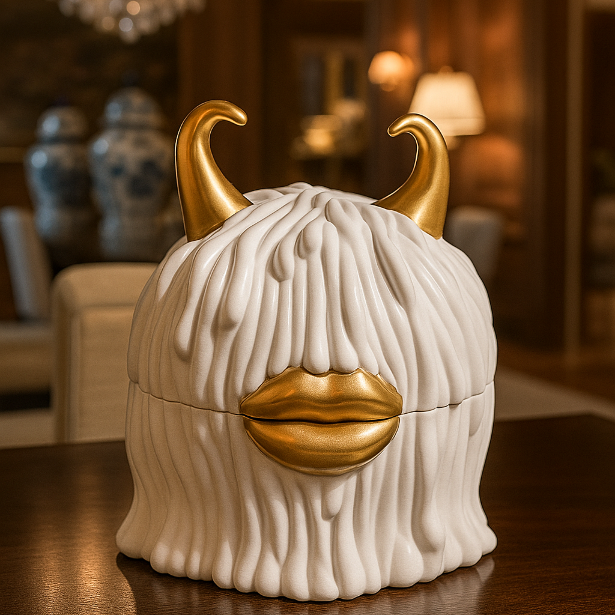 White Haas Lynda Box + Plates - Set of 4