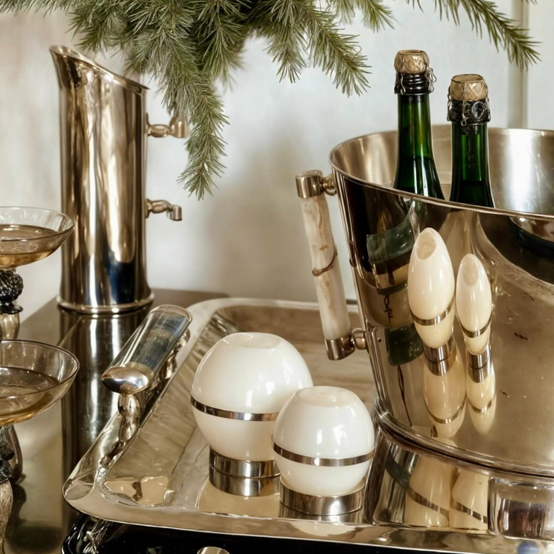 Alpaca Salta Candleholder Cream Onyx #1