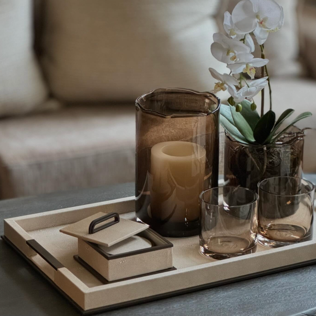 Sophie Paterson Collection: Large Ecru Shagreen Tray