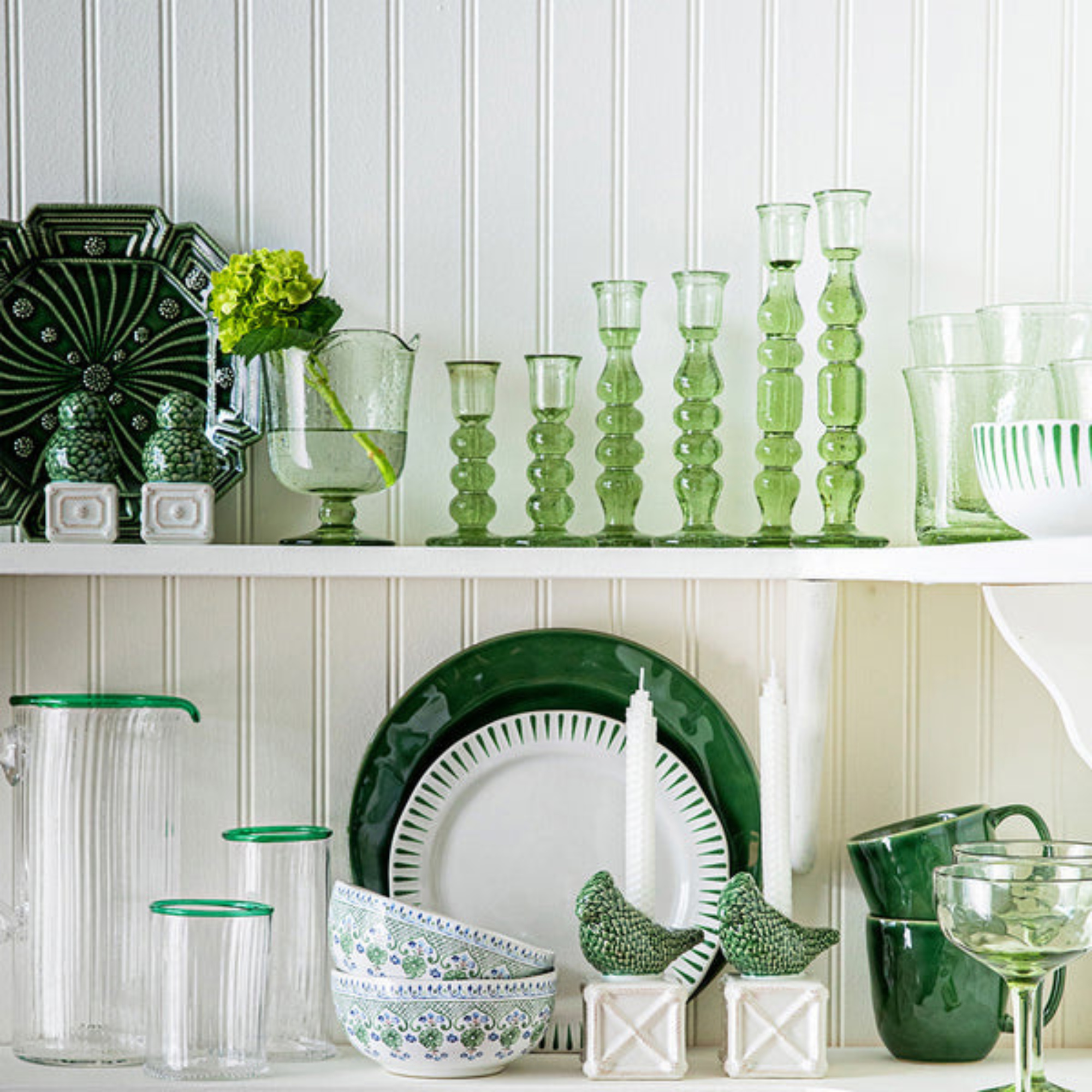 #color_Basil | Provence 7" Candlestick - Set of 2