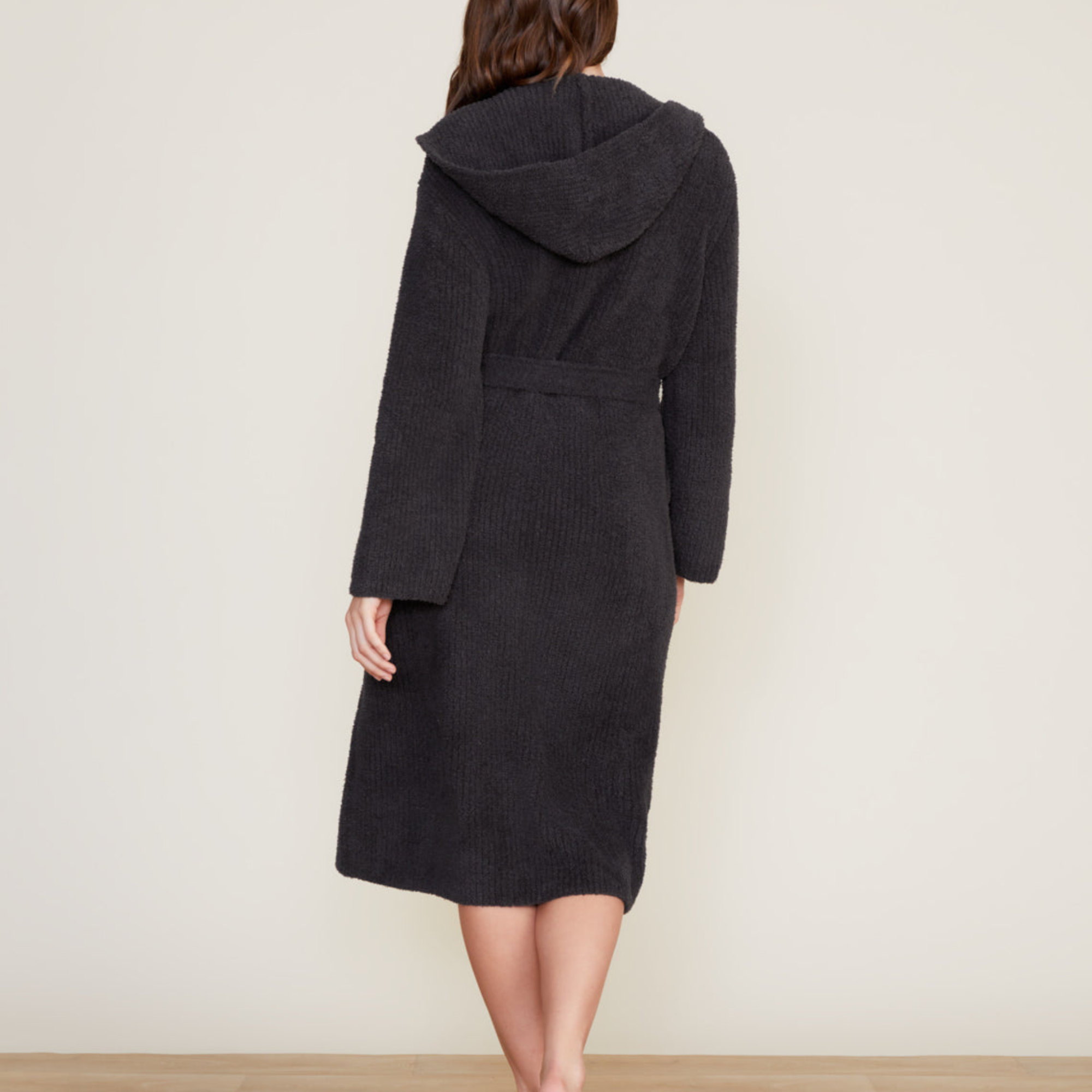 #color_Carbon | CozyChic Ribbed Hooded Robe