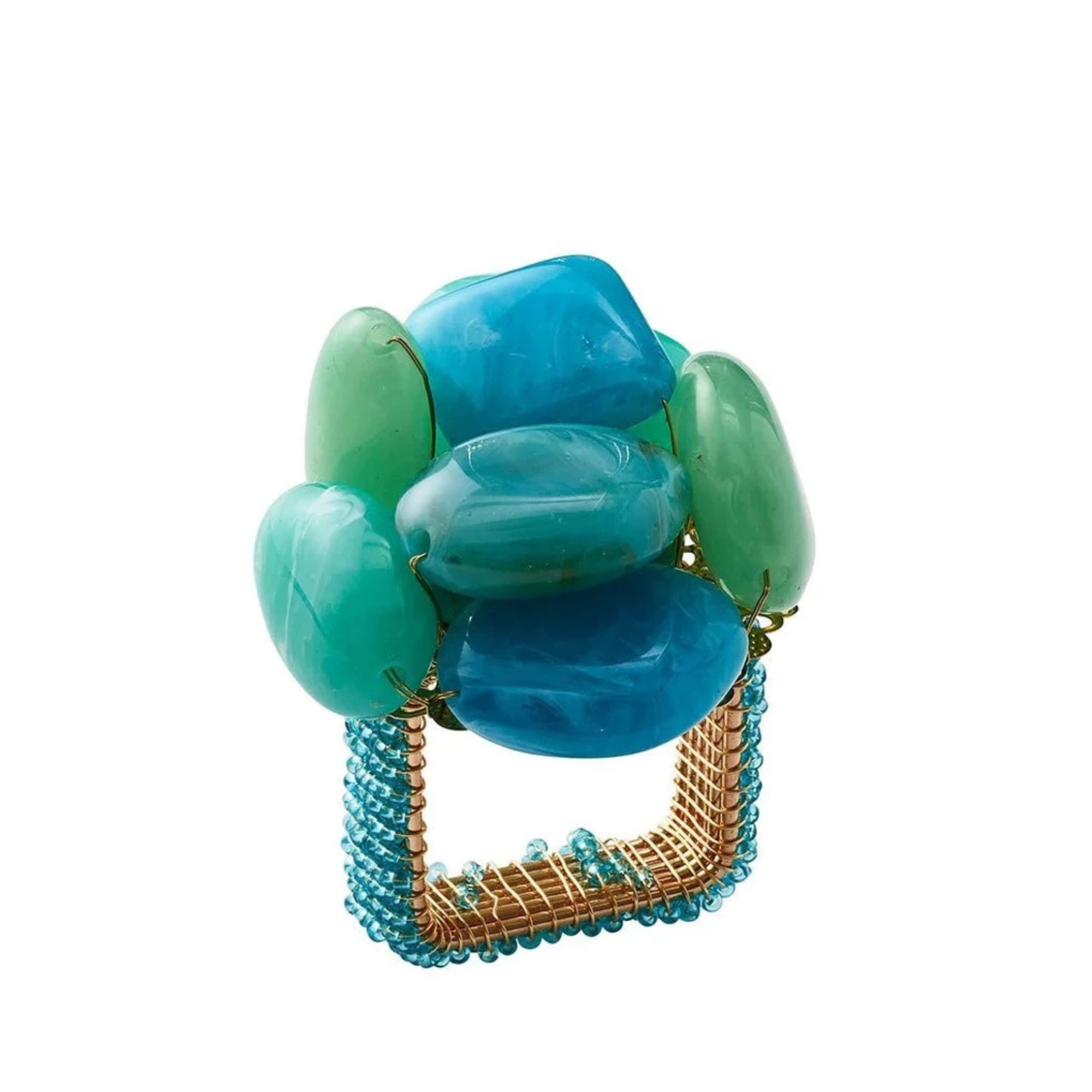 Sea Stone Napkin Rings - Set of 4