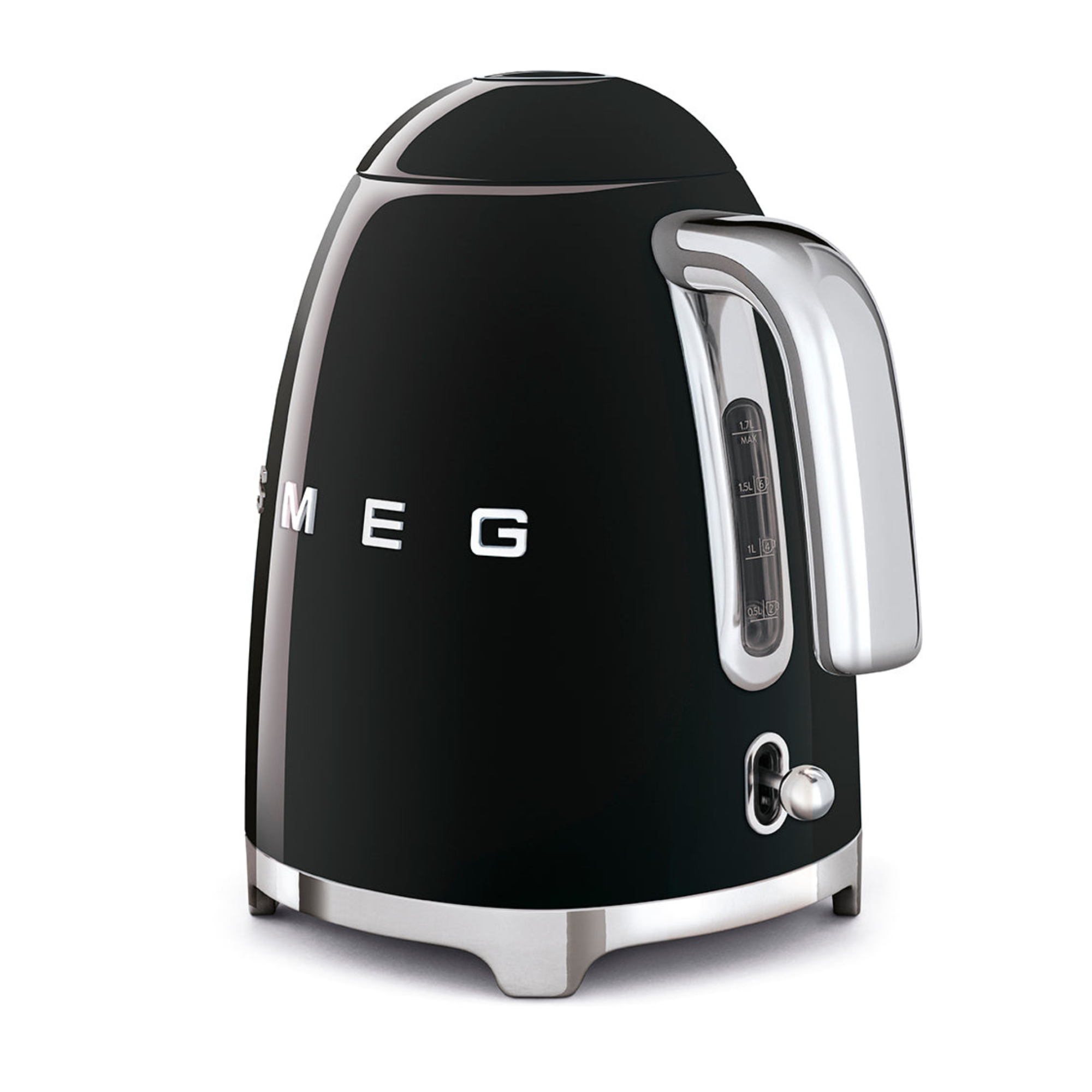 #color_Glossy Black | 50s Retro Style Electric Kettle
