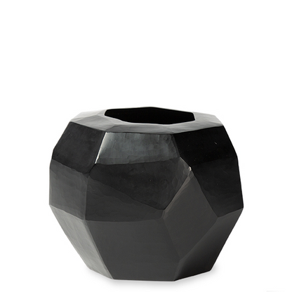 Cubistic Vase - Black - Round
