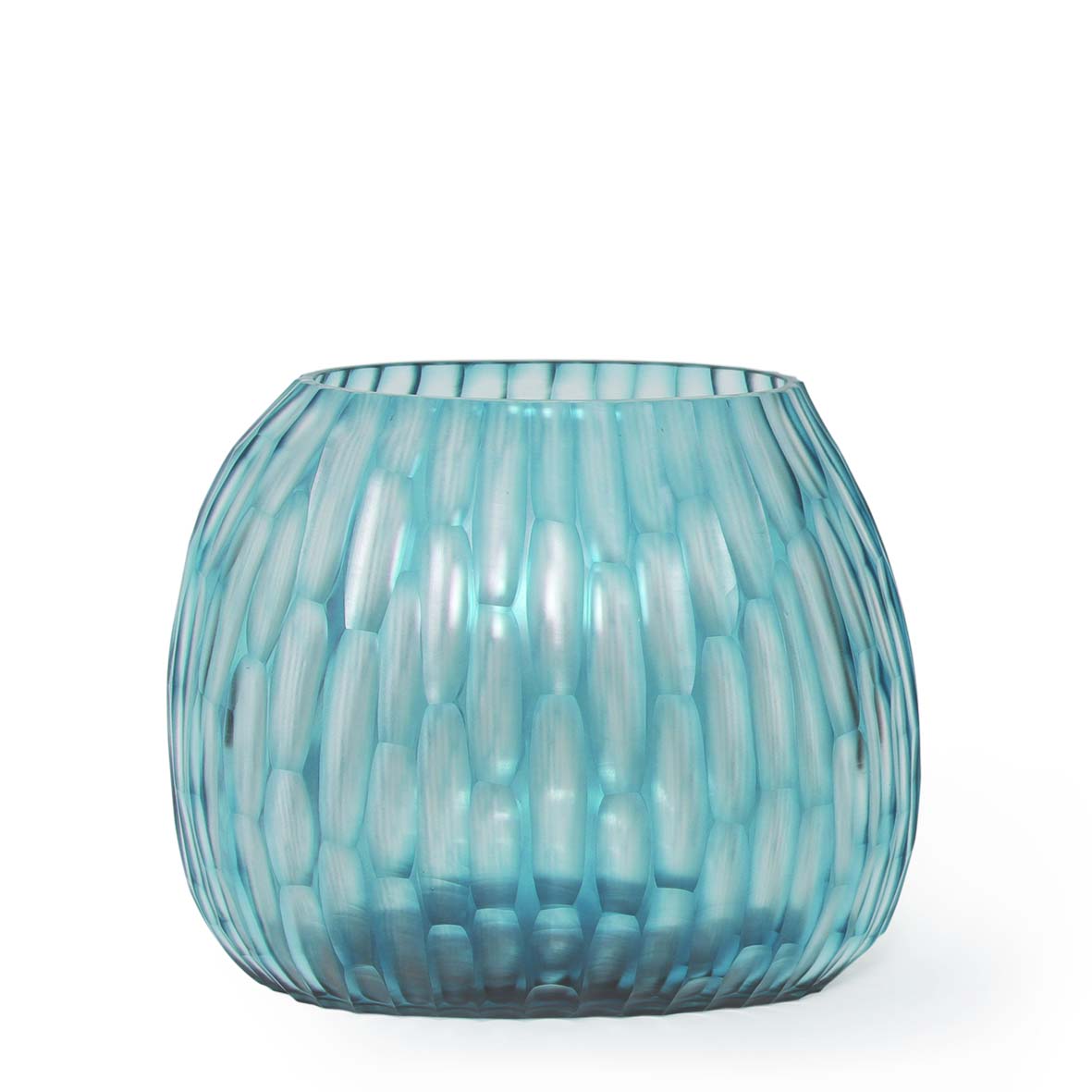 Clemente Vase - Clear/Petrol