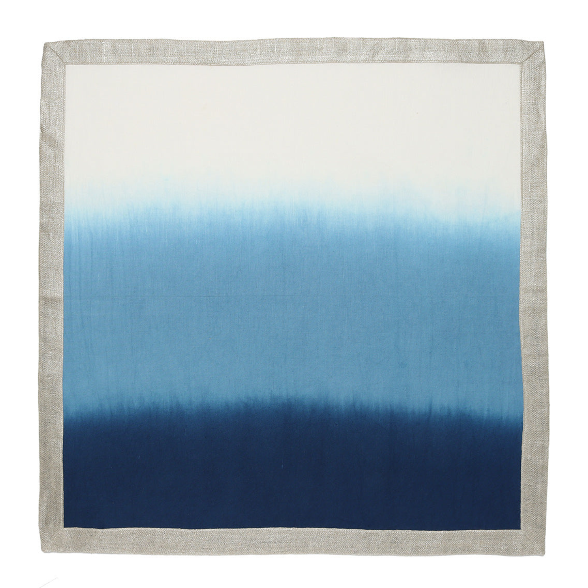 Dip Dye Napkins in Blue & White - Set of 4