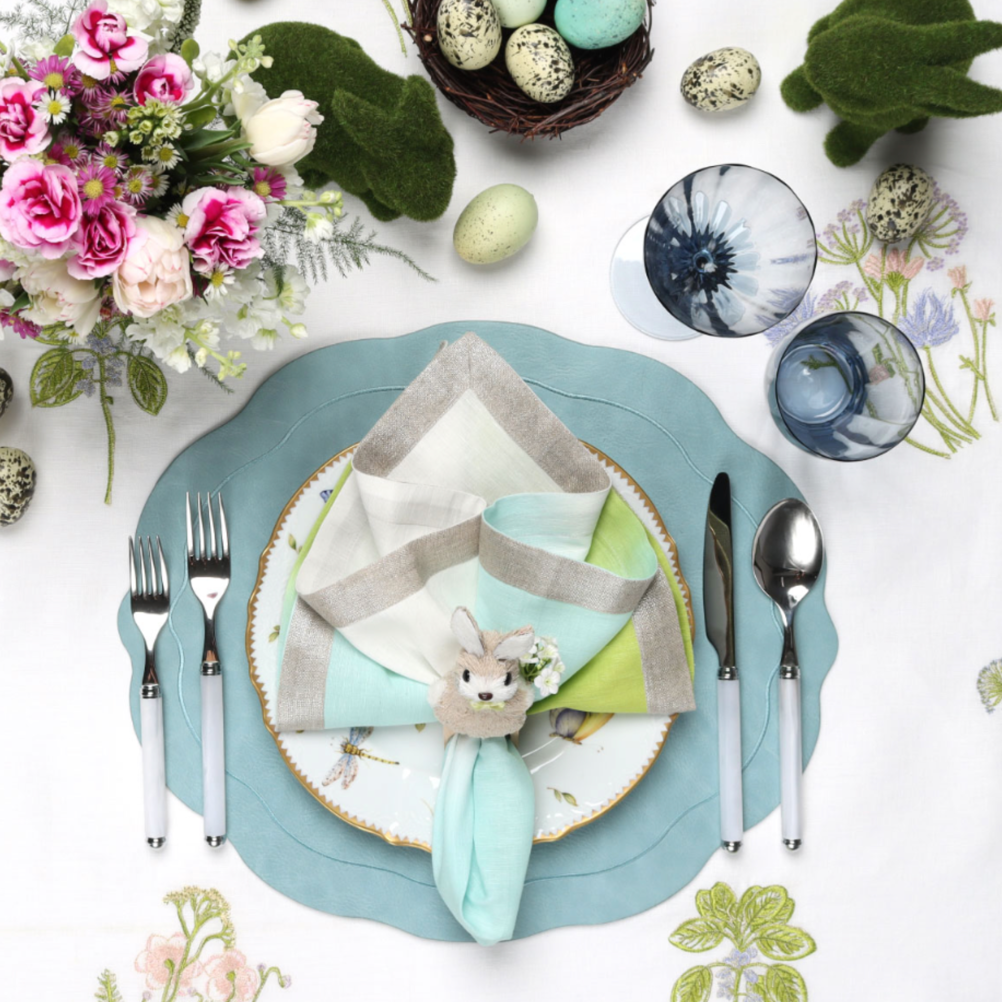 Easter Bunny Napkin Ring - Set of 4