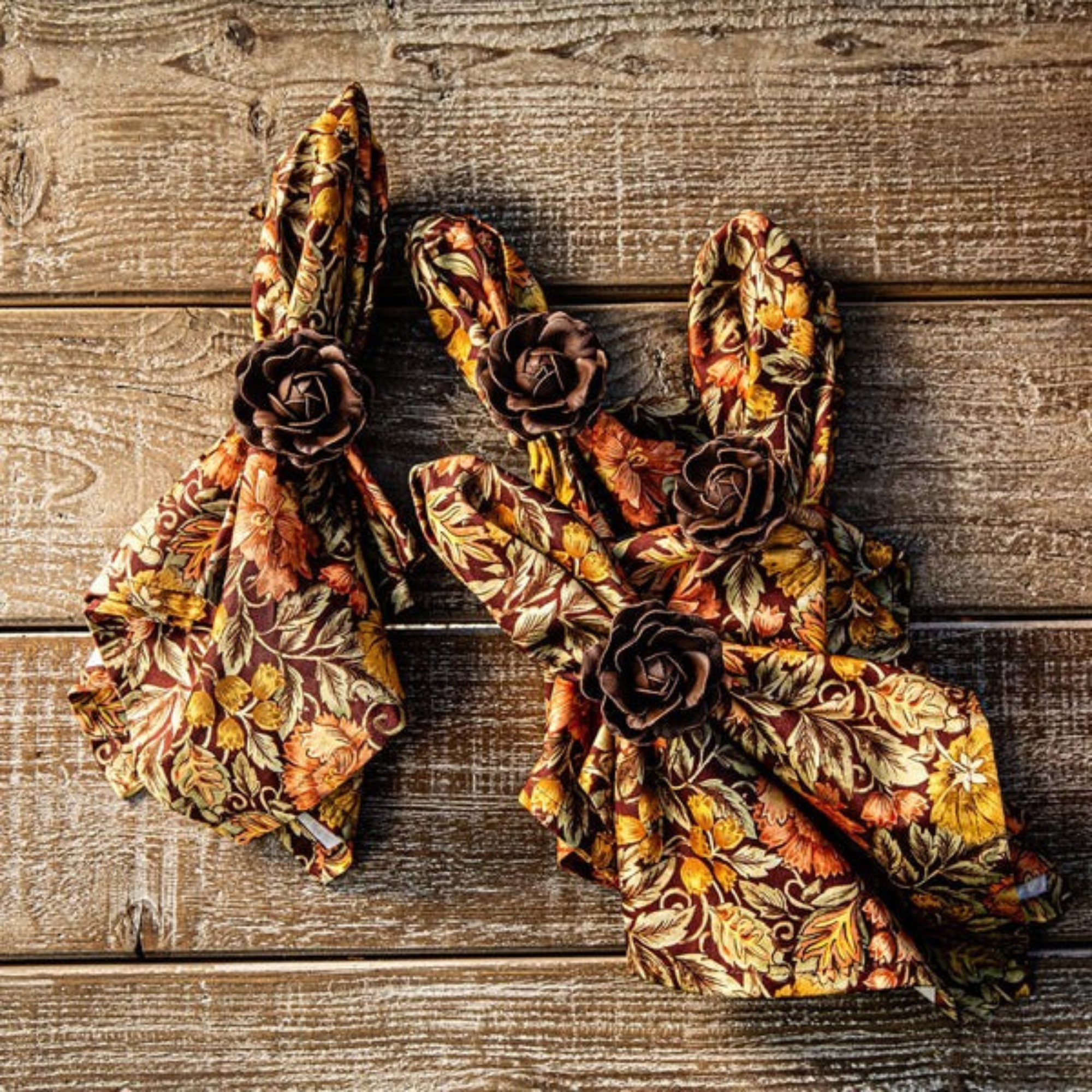 Camellia Napkin Ring - Set of 4