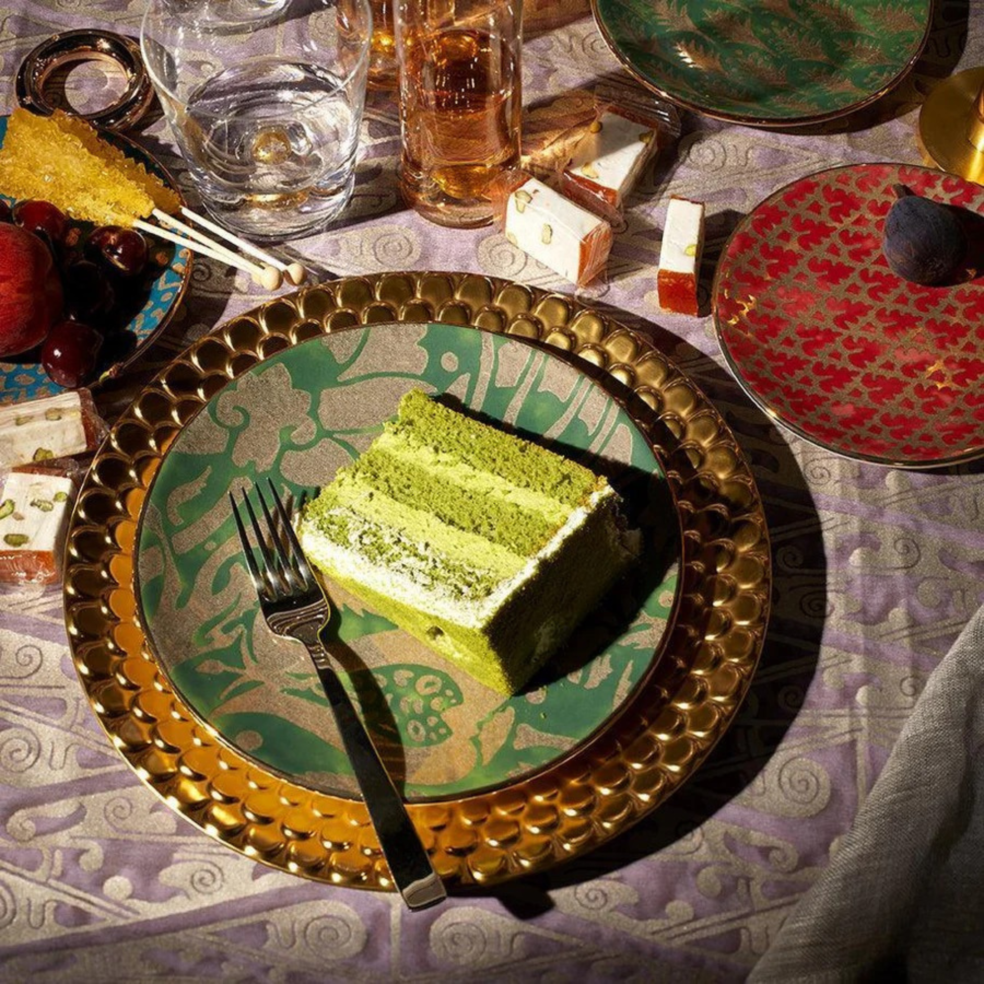 Fortuny Melagrana Dessert Plates - Set of 4