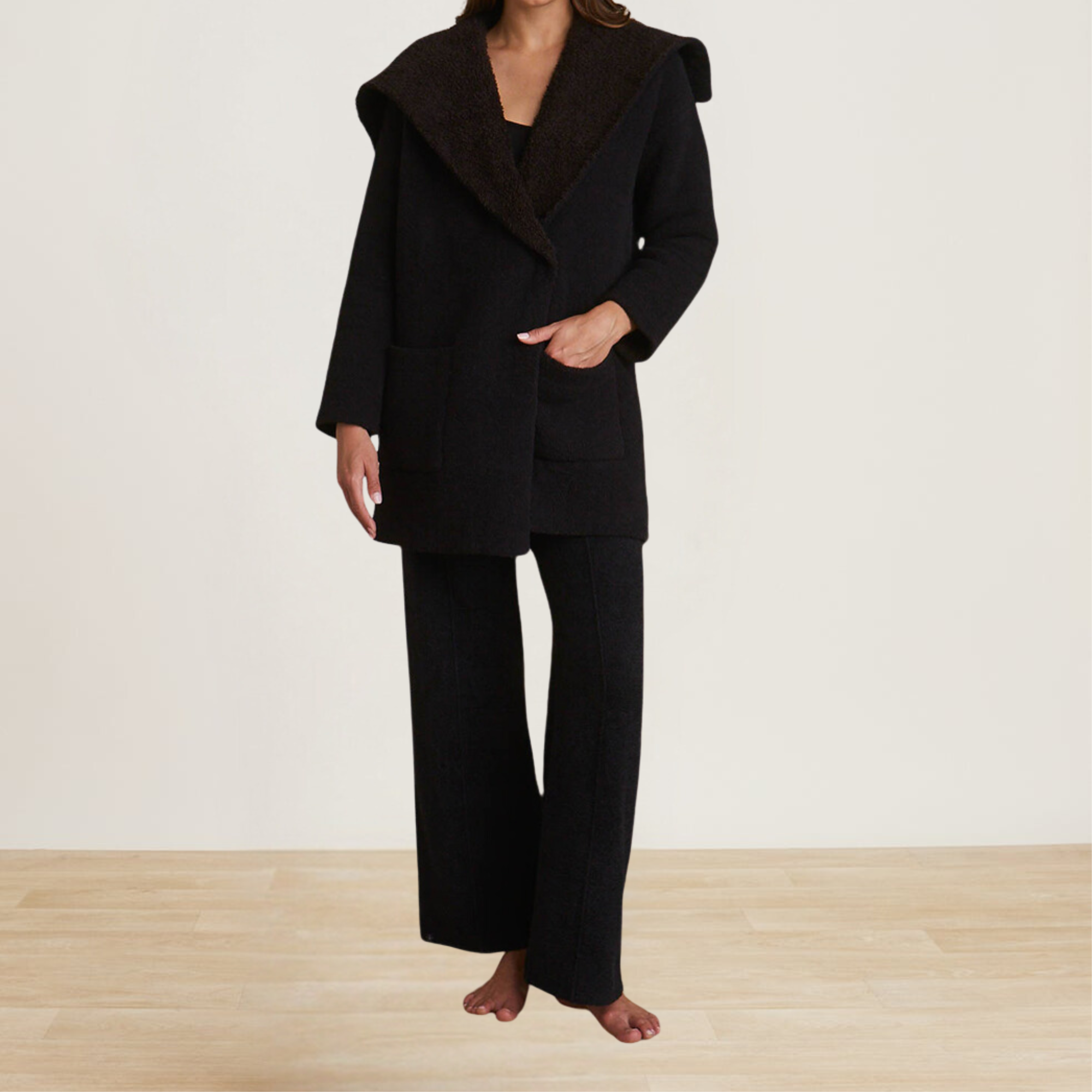 Barefoot Dreams CozyChic Shearling Drape Car Coat | Maison & Tavola