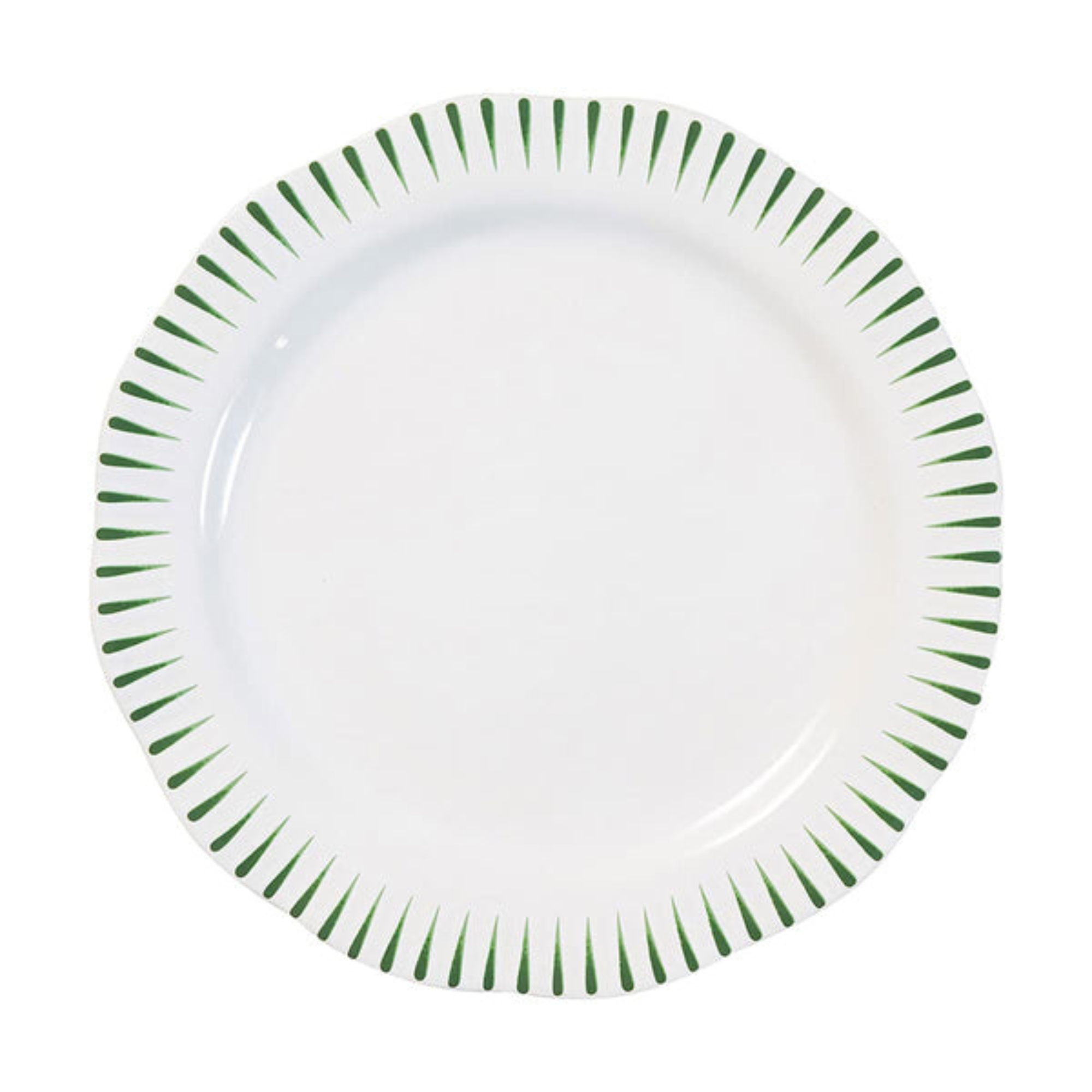 #size_Dinner Plate | Sitio Stripe Basil Dinnerware Collection - Set of 4