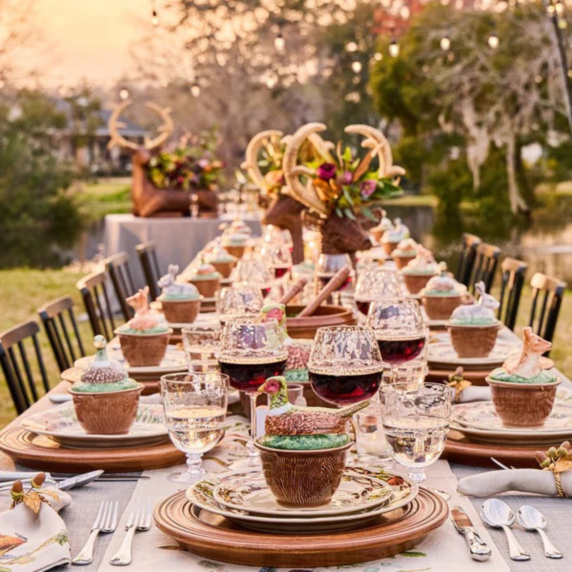 Forest Walk Rabbit Bowl with Lid