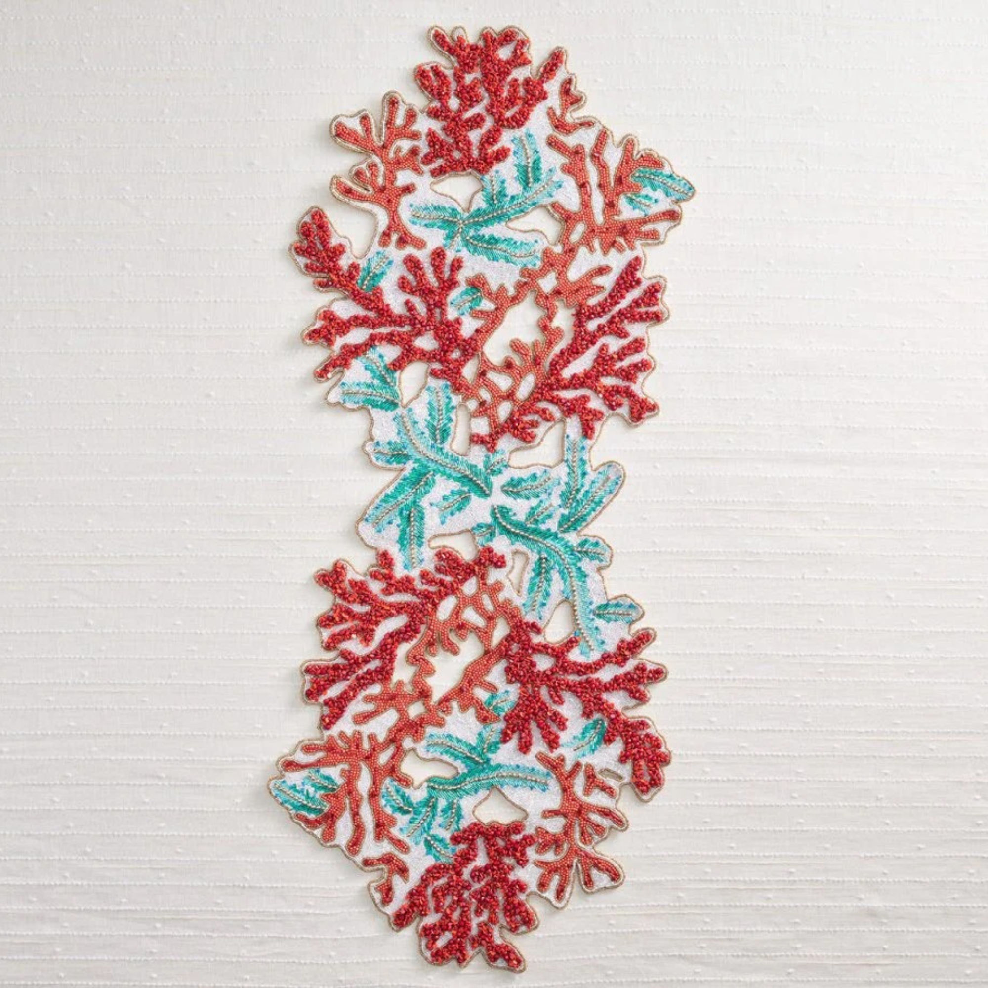 Coral Spray Runner in Coral & Turquoise