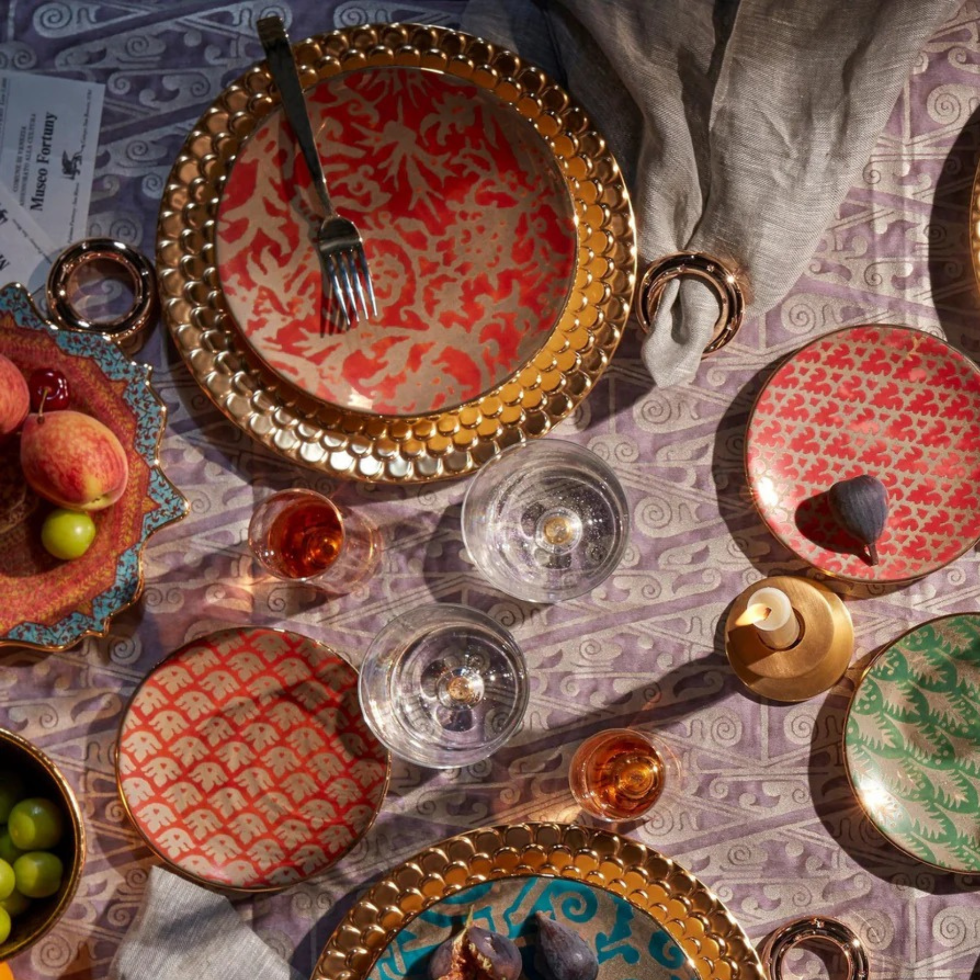 Fortuny Pergolesi Dessert Plates - Set of 4