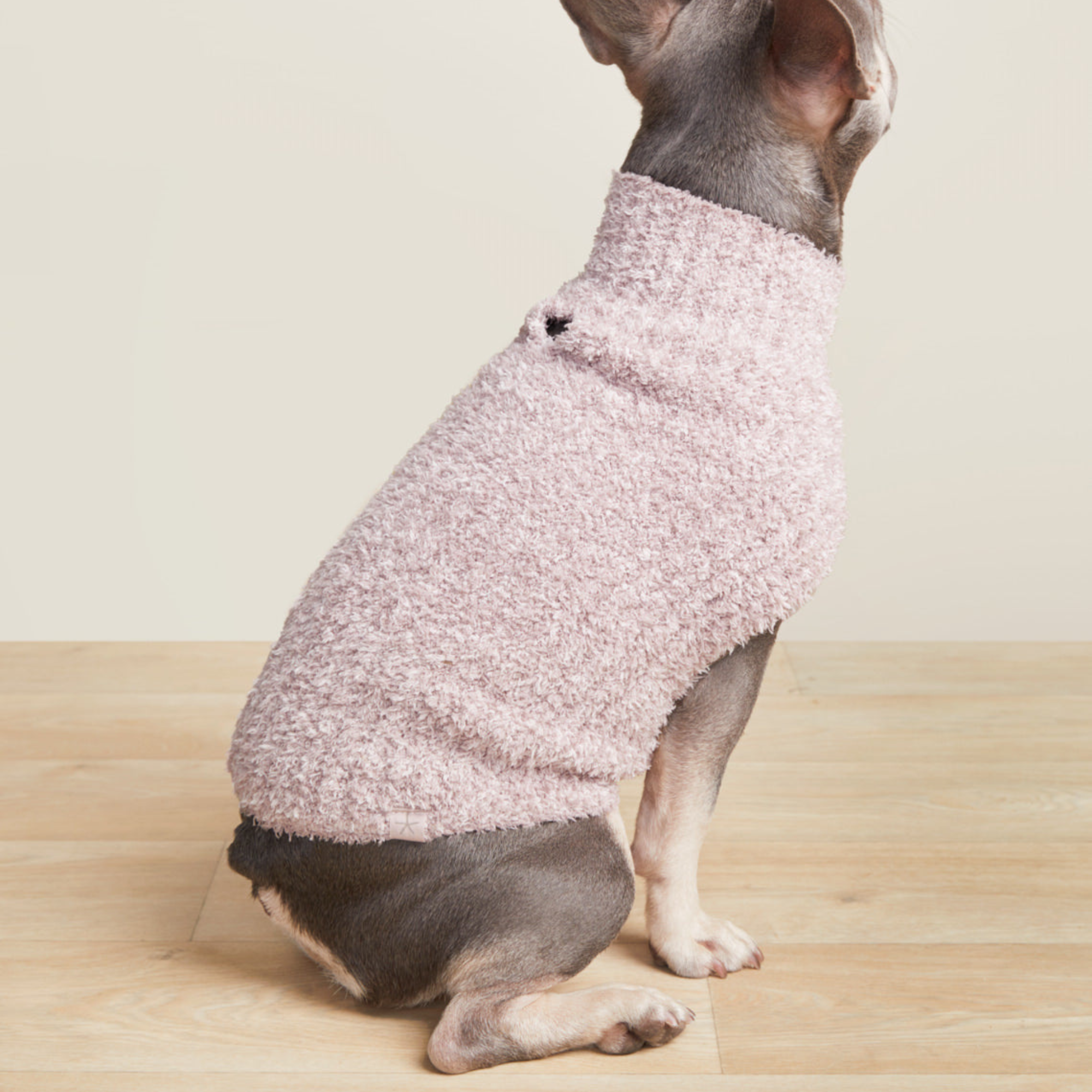 #color_Heathered Vintage Rose/Ballet Pink | CozyChic Ribbed Pet Sweater