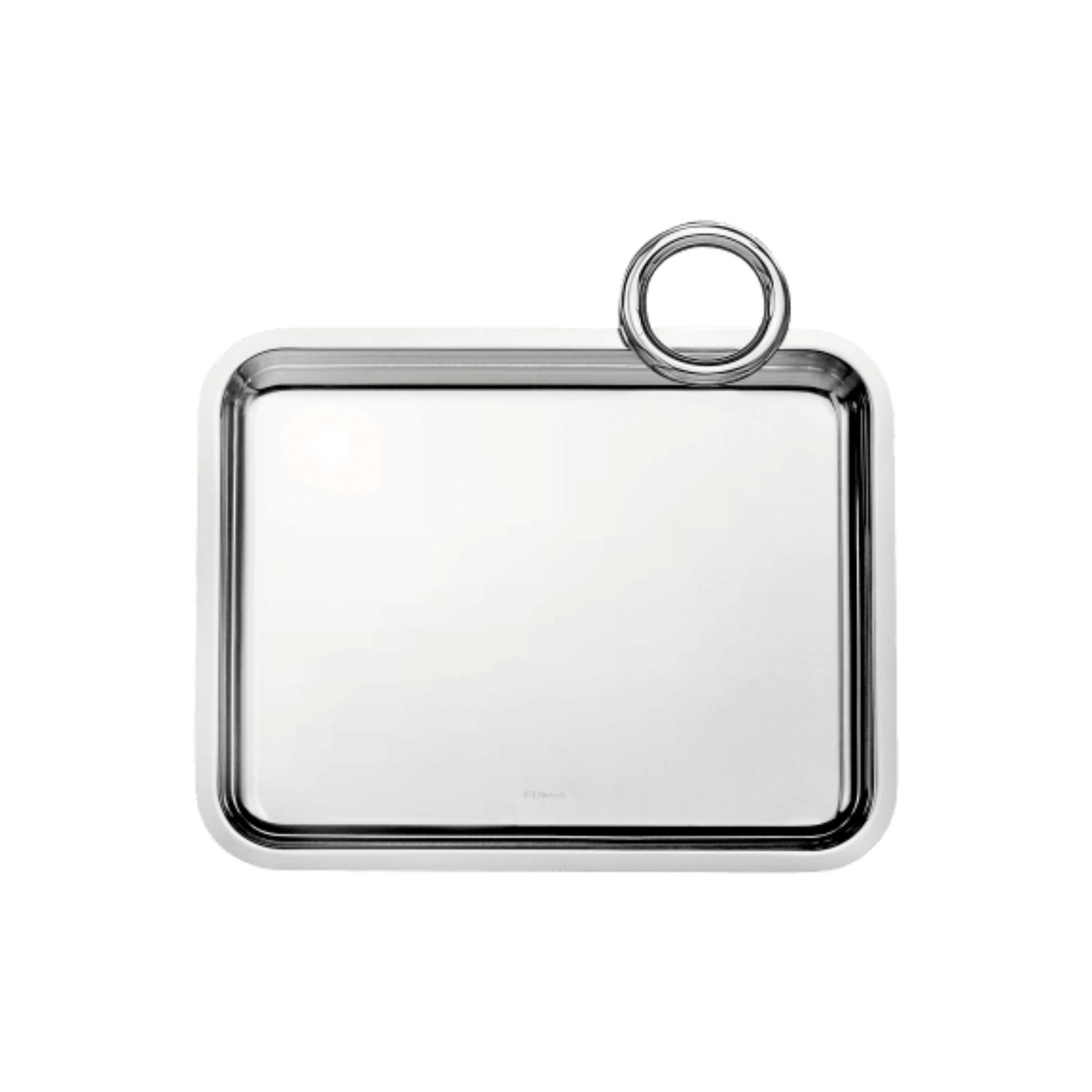 Vertigo Silver Plated Single Handle Tray