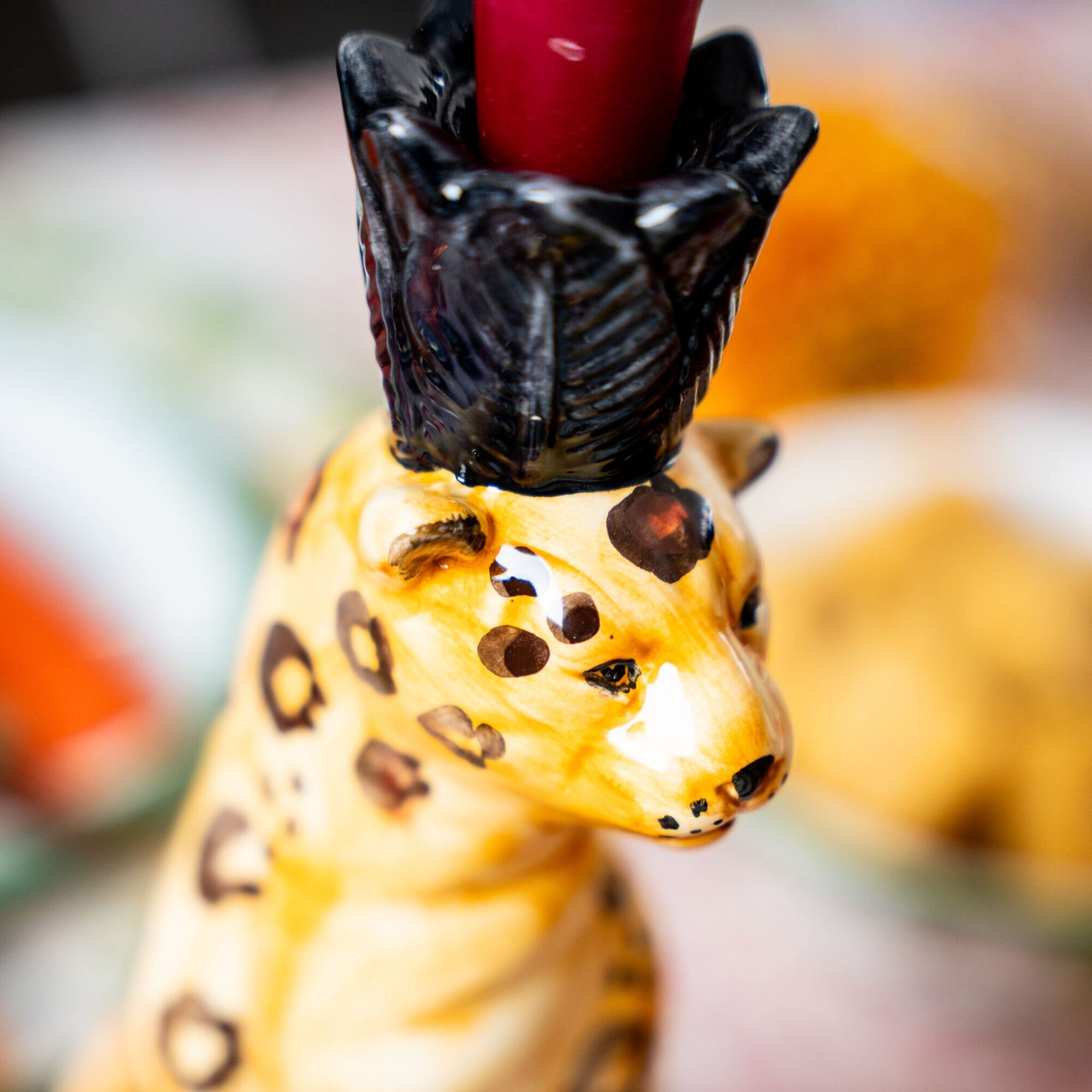 Leopard Candleholder - Set of 2