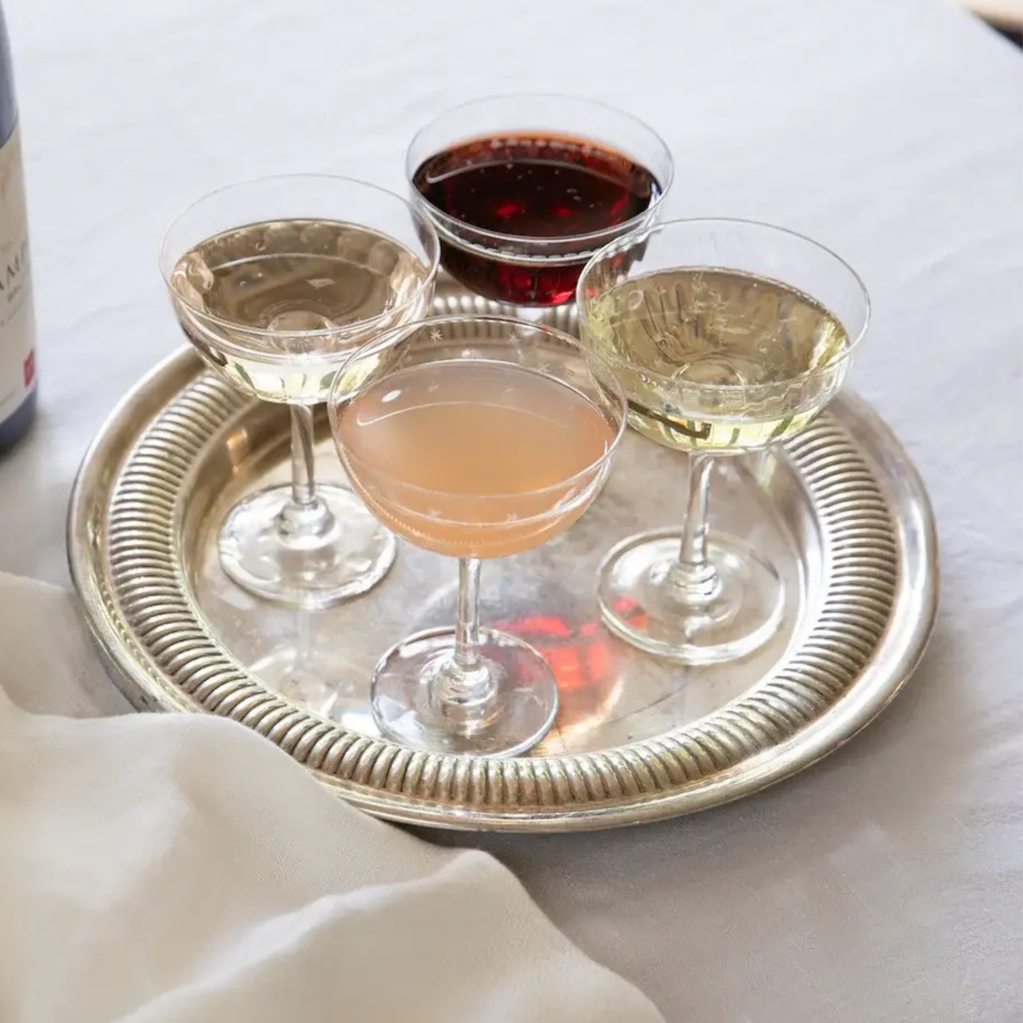 Cocktail Glasses With Stars Design - Set of 4