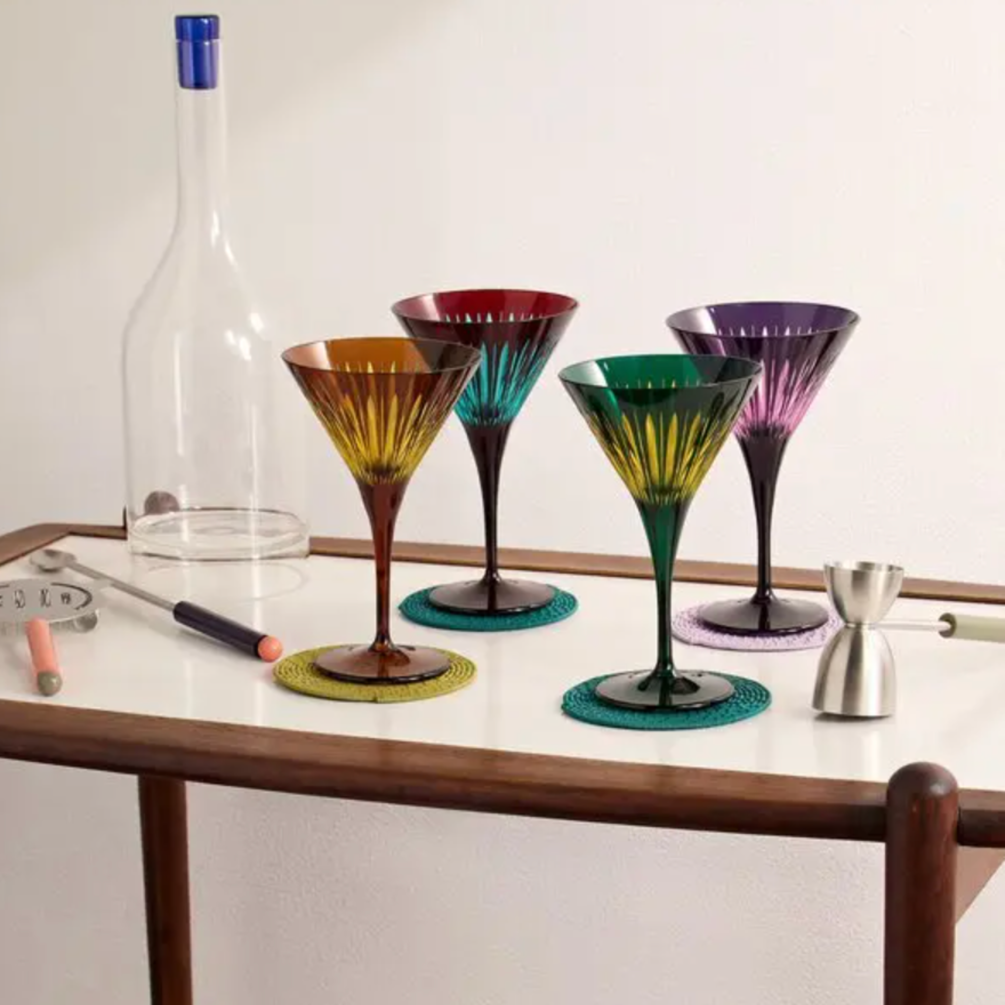 Prism Martini Glasses - Set of 4