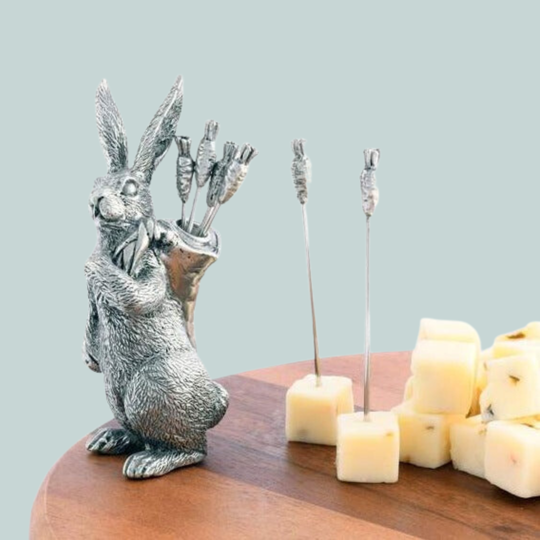 Rabbit with Carrot of Cheese Picks