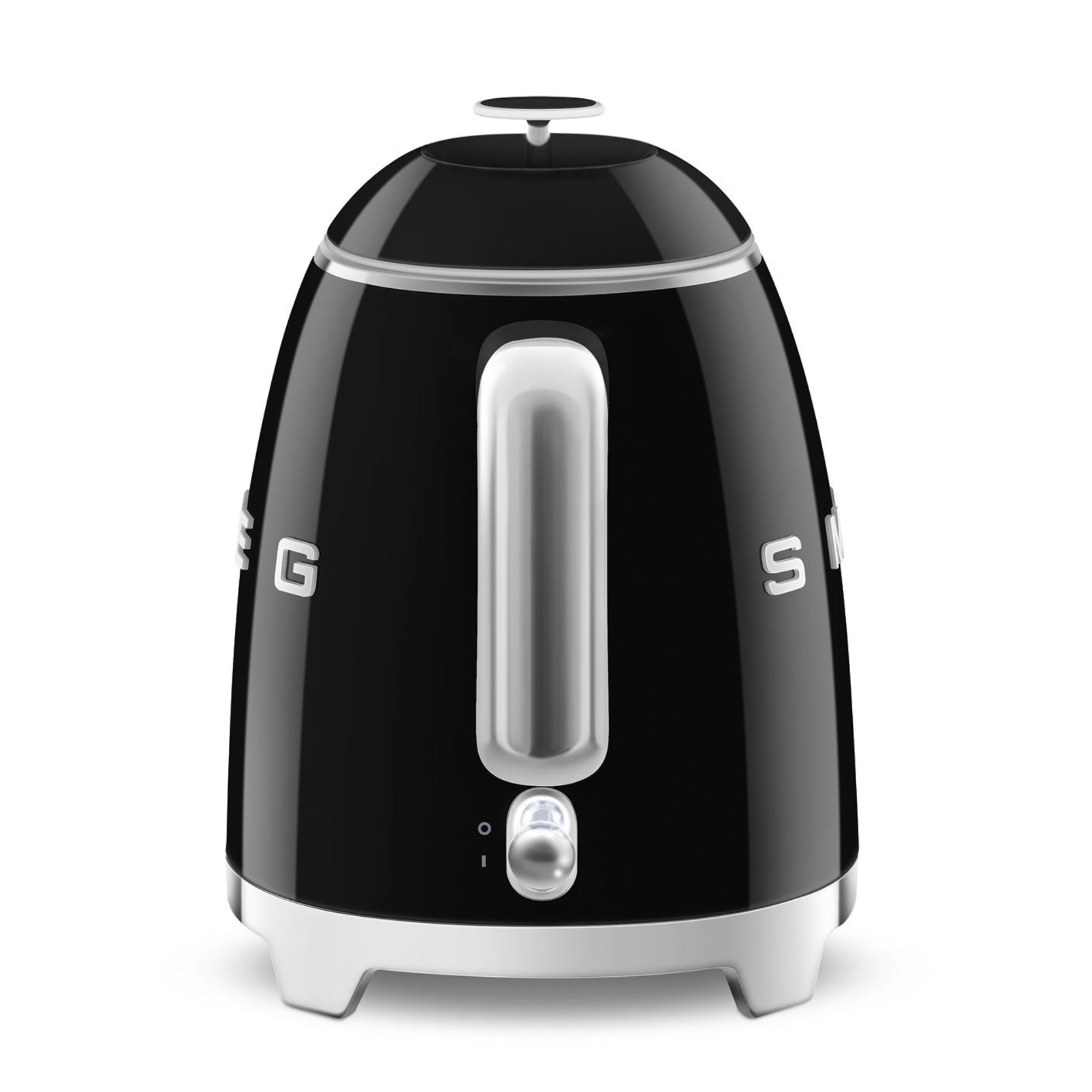 #color_Glossy Black | 50s Retro Style Electric Mini Kettle