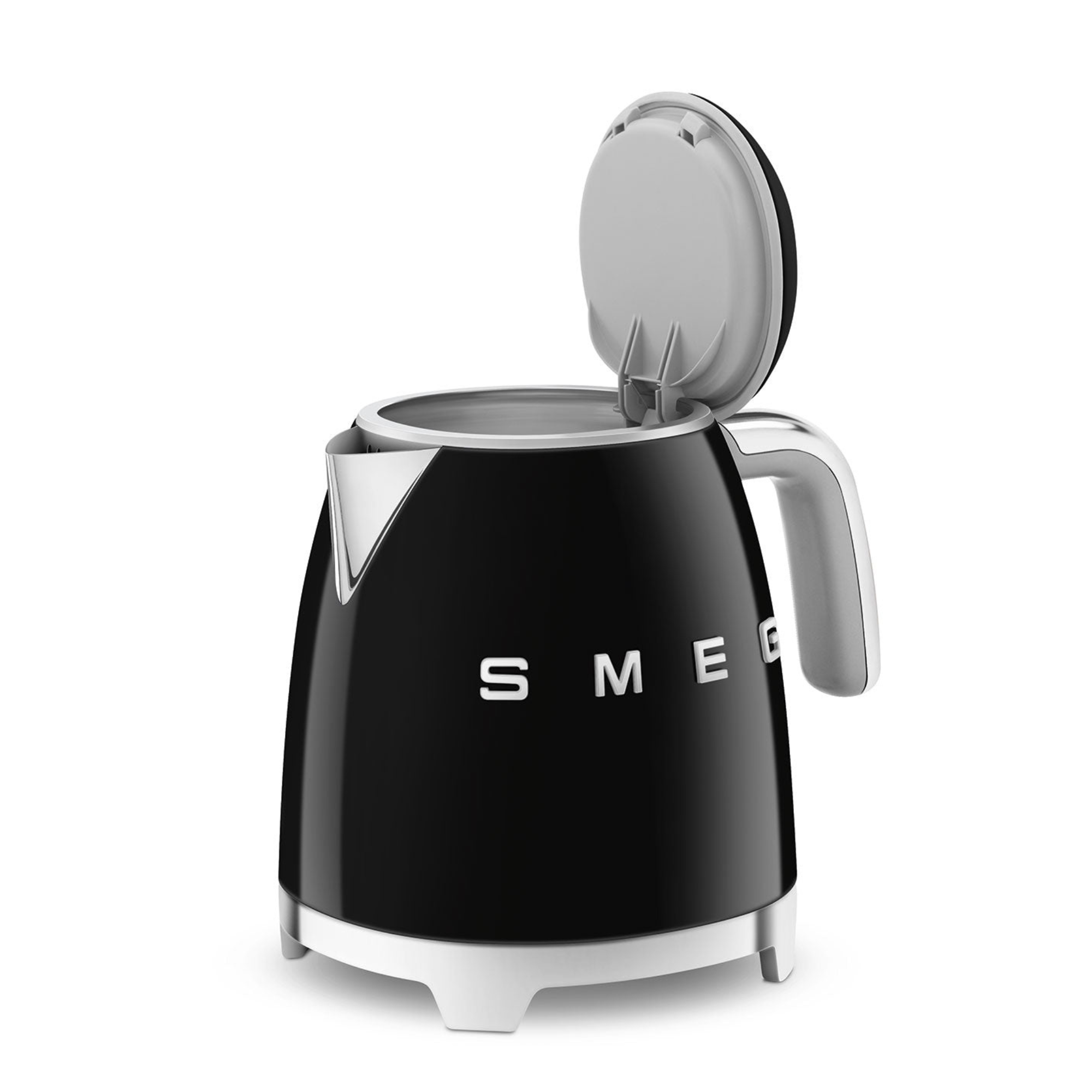 #color_Glossy Black | 50s Retro Style Electric Mini Kettle