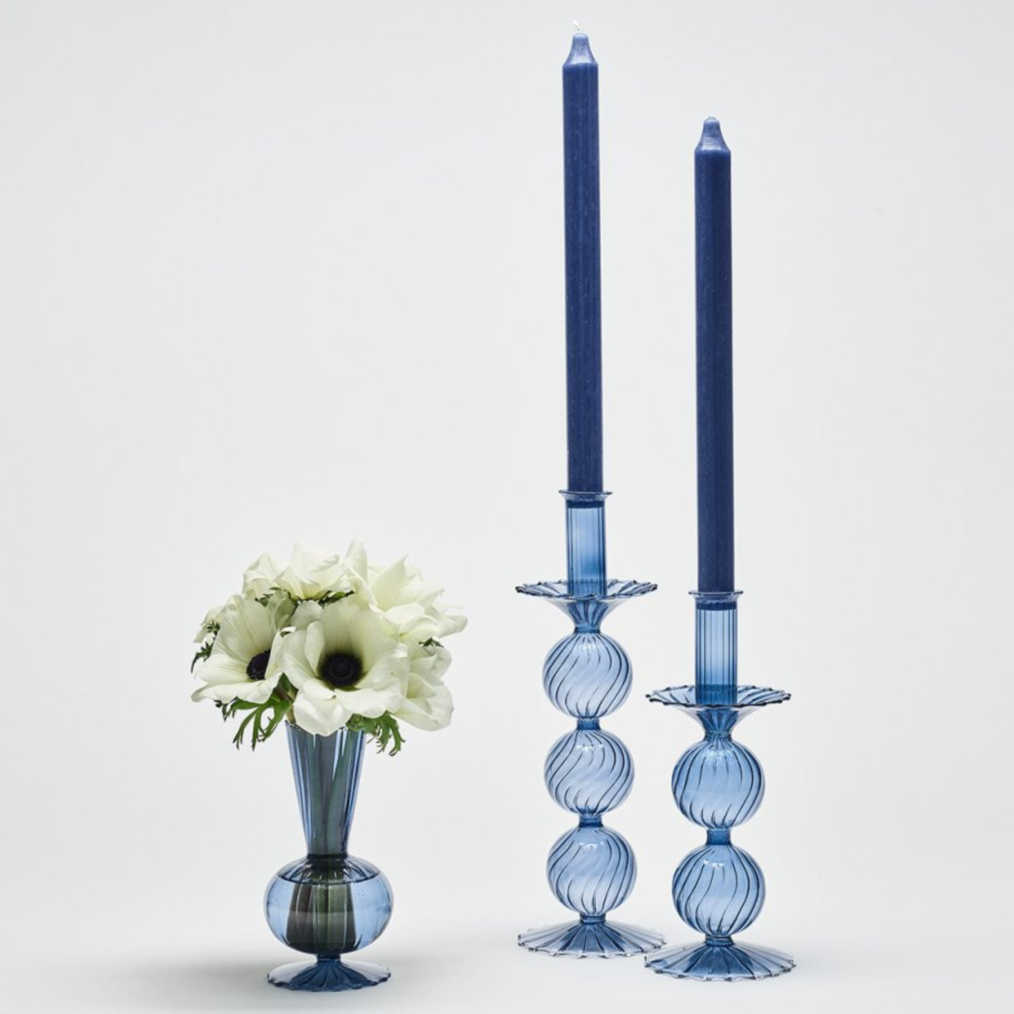 Tess Bud Vase in Cadet - Set of 3