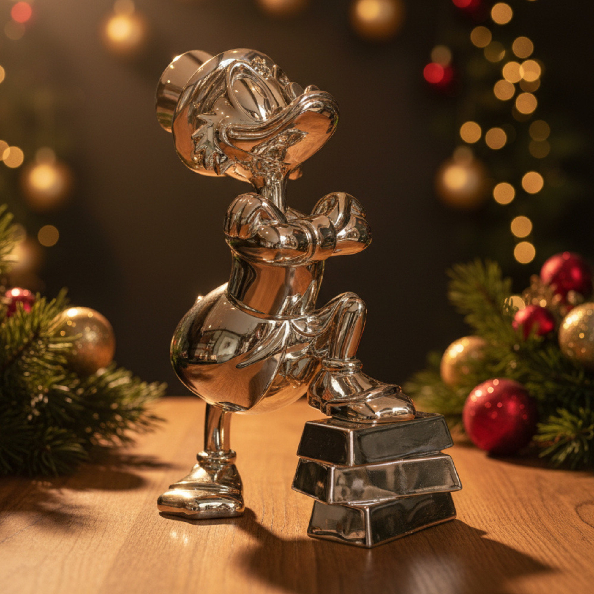 Uncle Scrooge Ingots in Chromed Gold