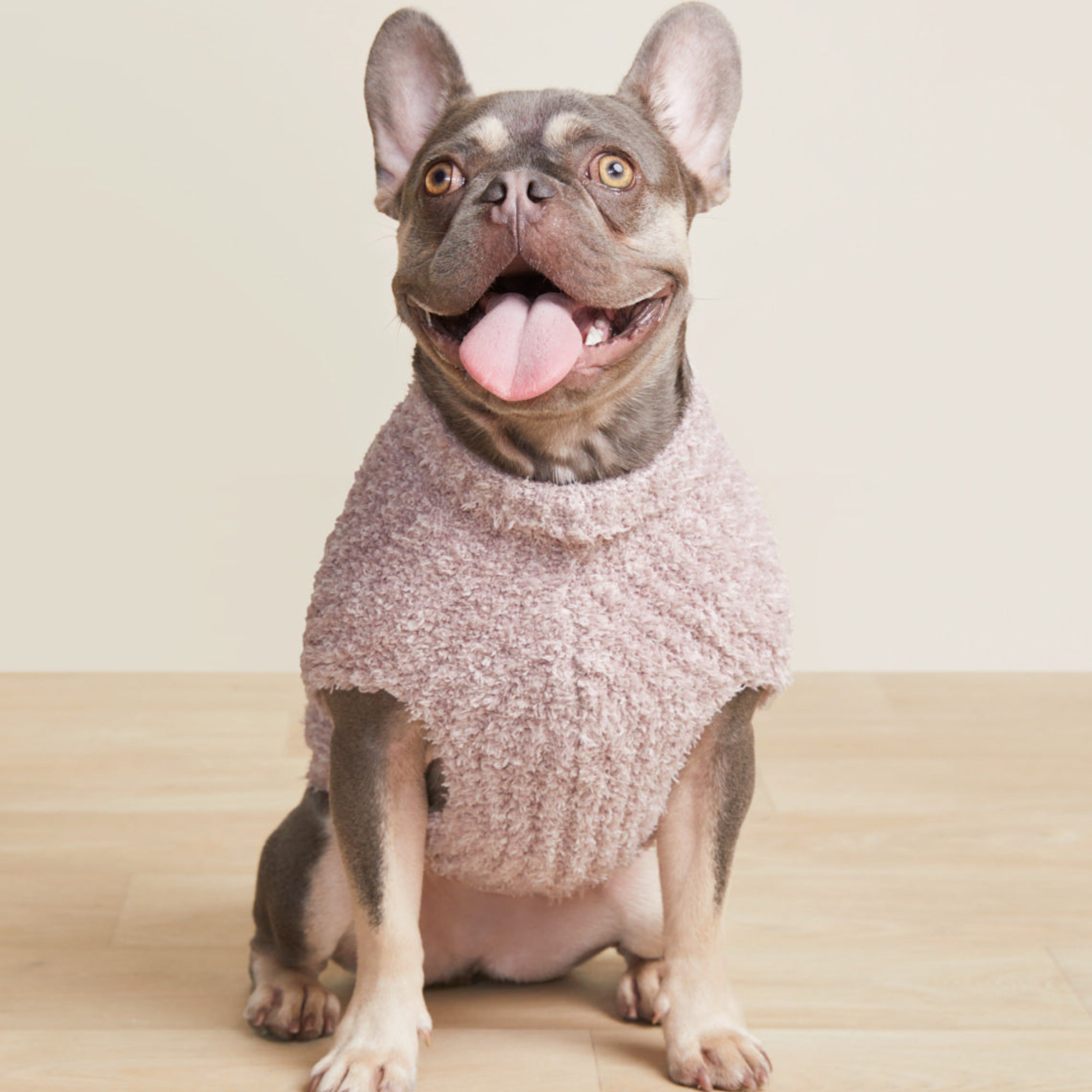 #color_Heathered Vintage Rose/Ballet Pink | CozyChic Ribbed Pet Sweater