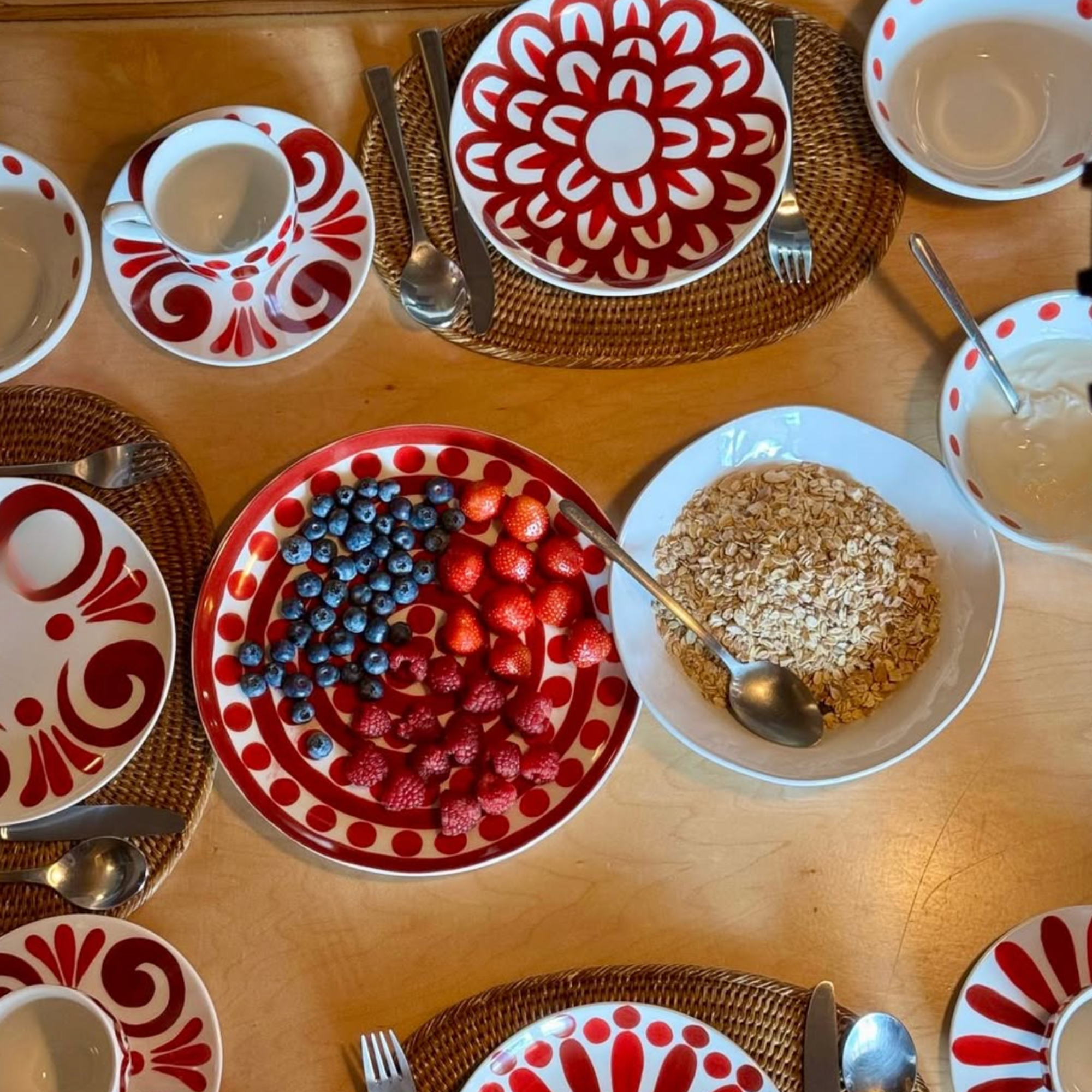 Symi Red Charger Plate