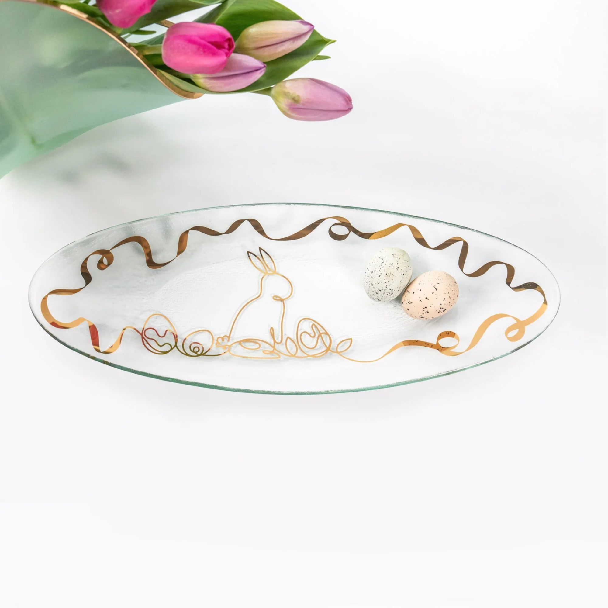 Bunny Oval Tray