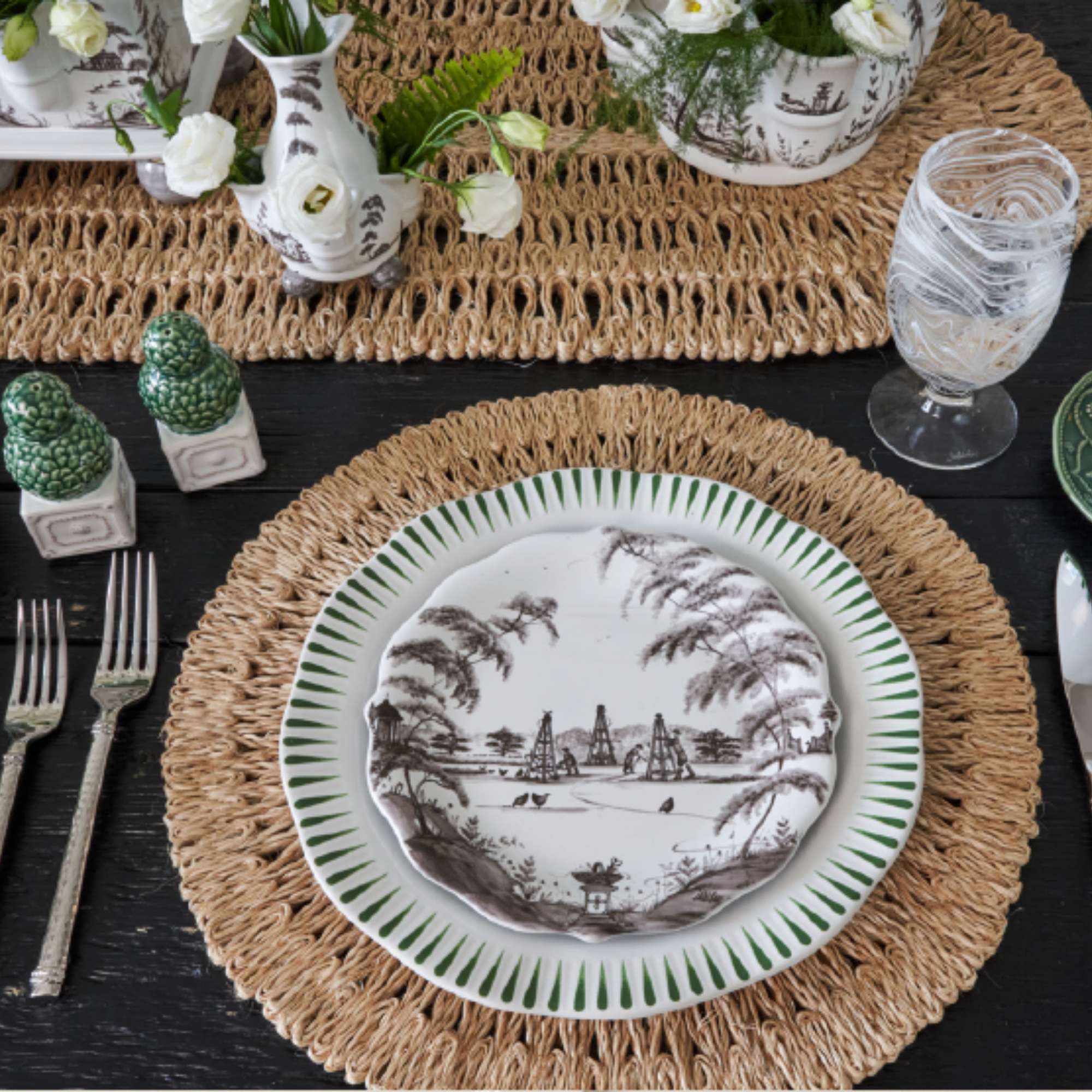 Straw Loop 16" x 60" Table Runner - Natural