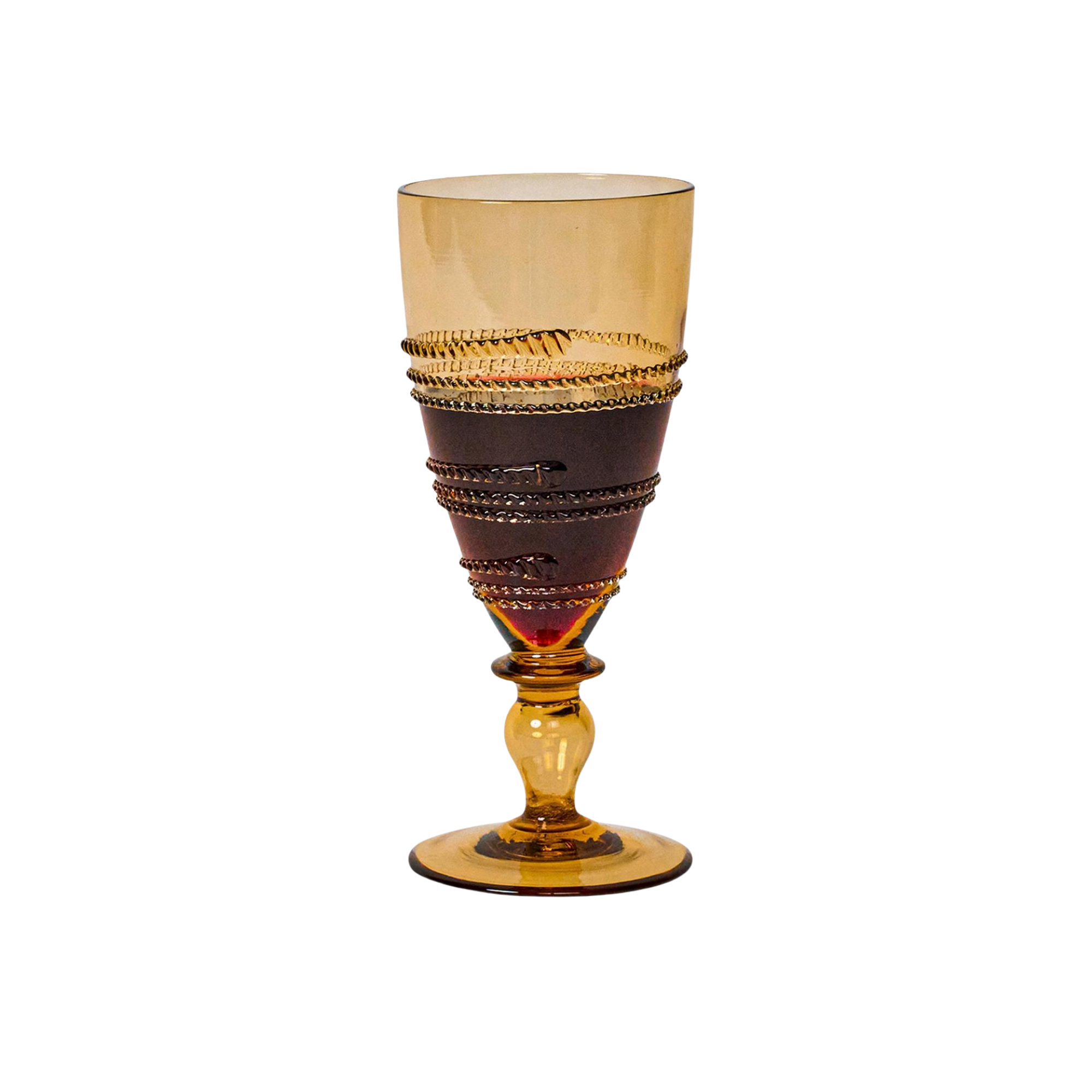 Ella Goblet Amber - Set of 4