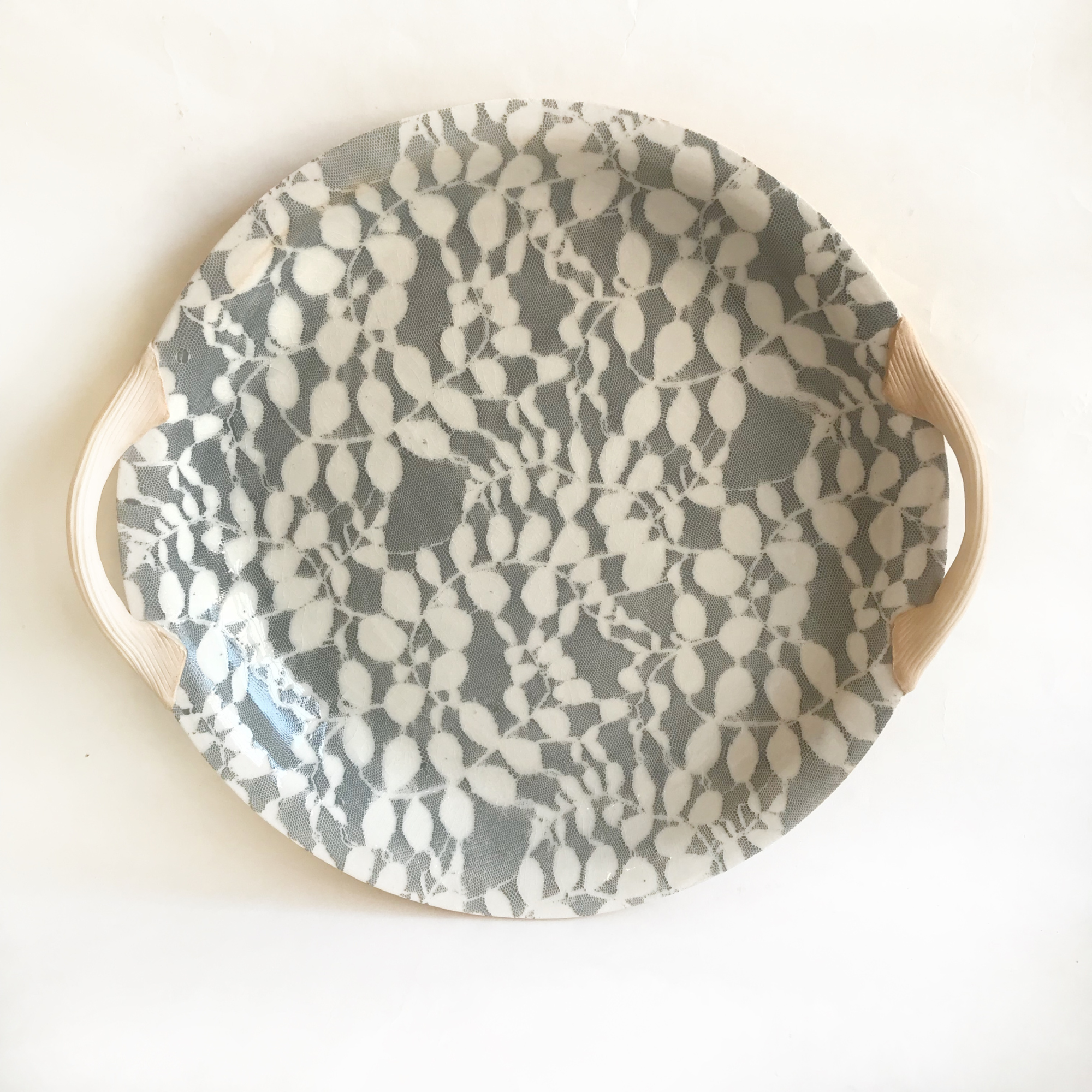 13" Round Platter with Handles