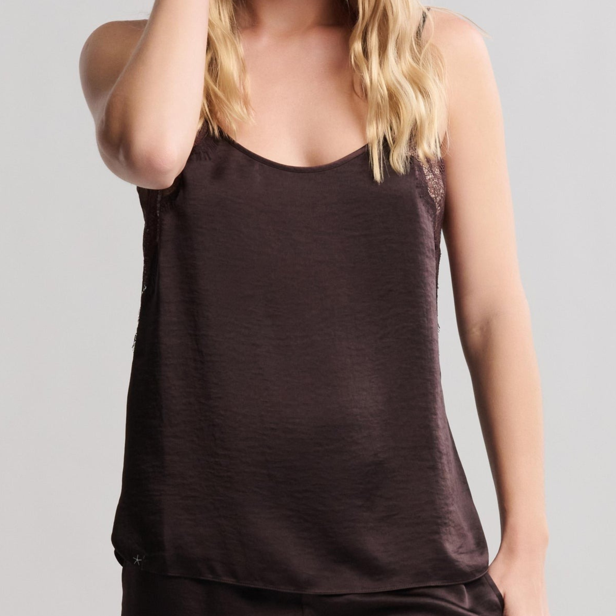 Liquid Satin Lace Camisole