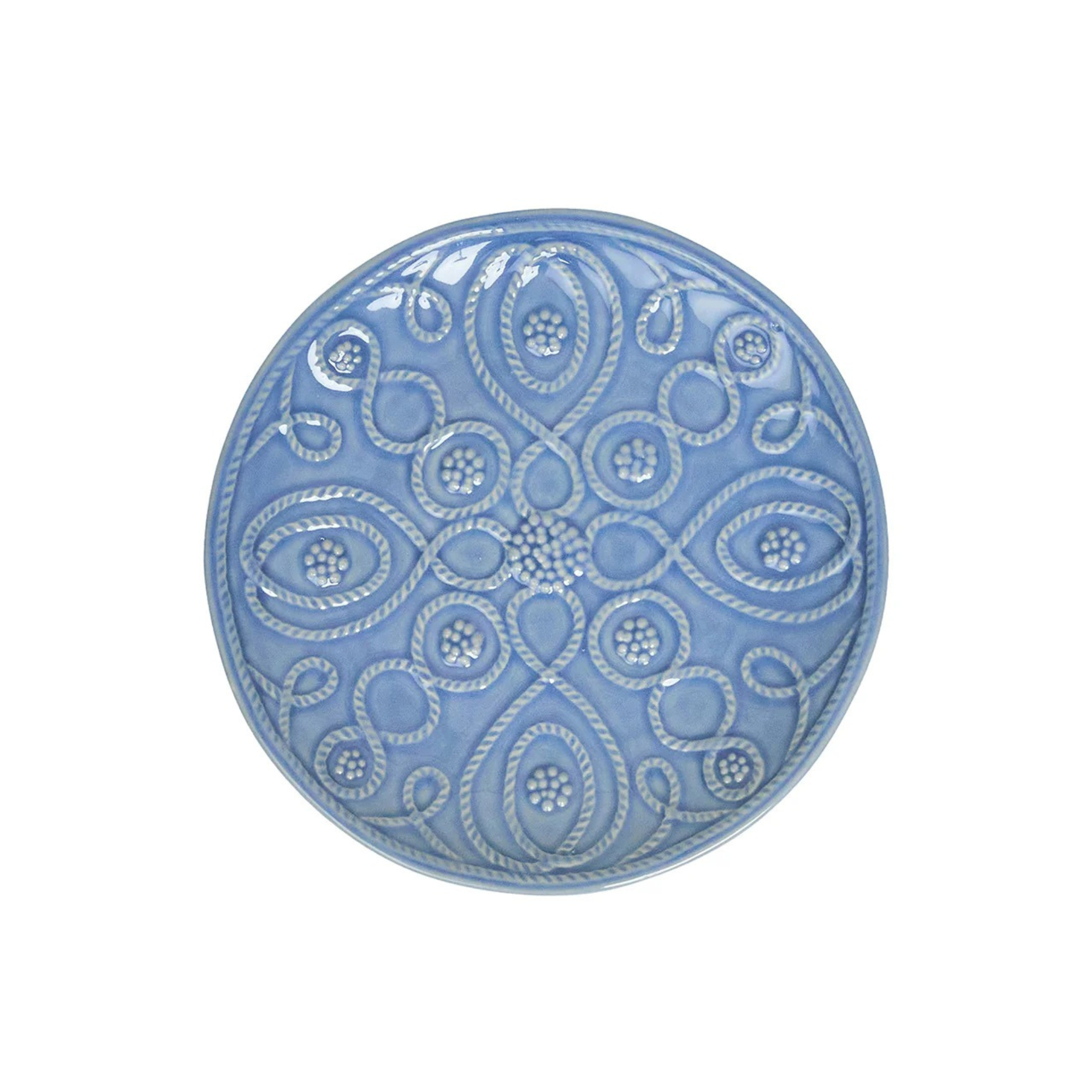 Jardins Du Monde Side/Cocktail Plate Assorted in Chambray -Set of 4
