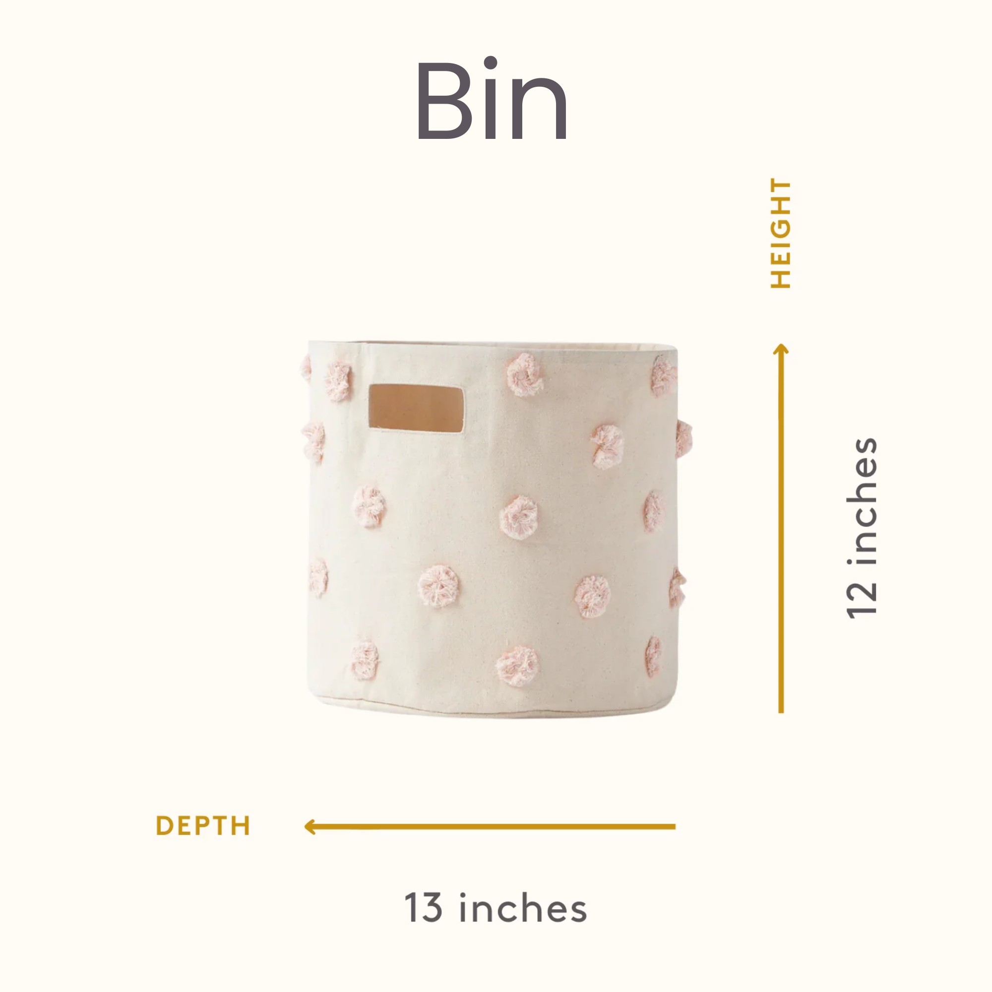12" Pom Pom Bin