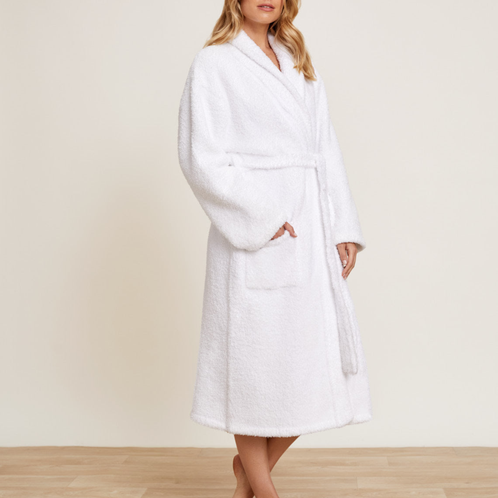 #color_ White | CozyChic Adult Robe
