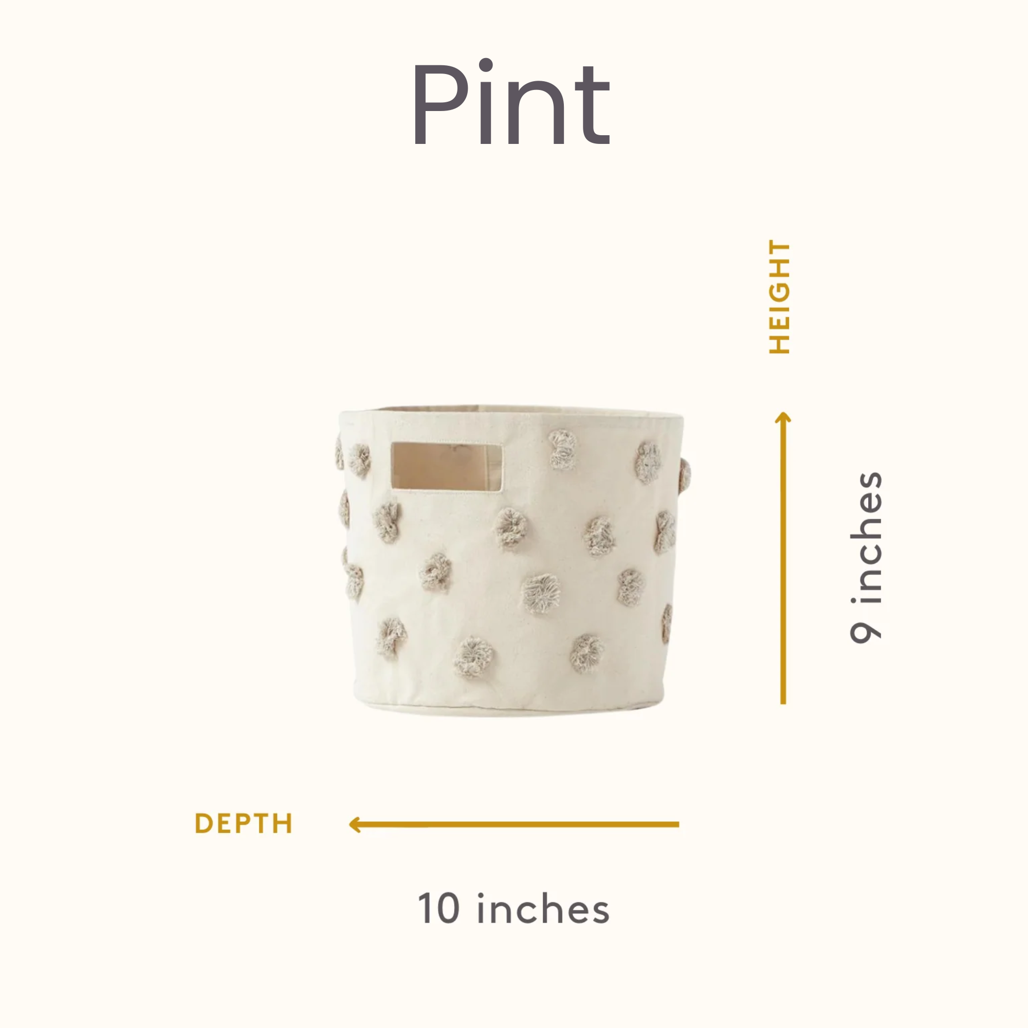 9" Pom Pom Pint