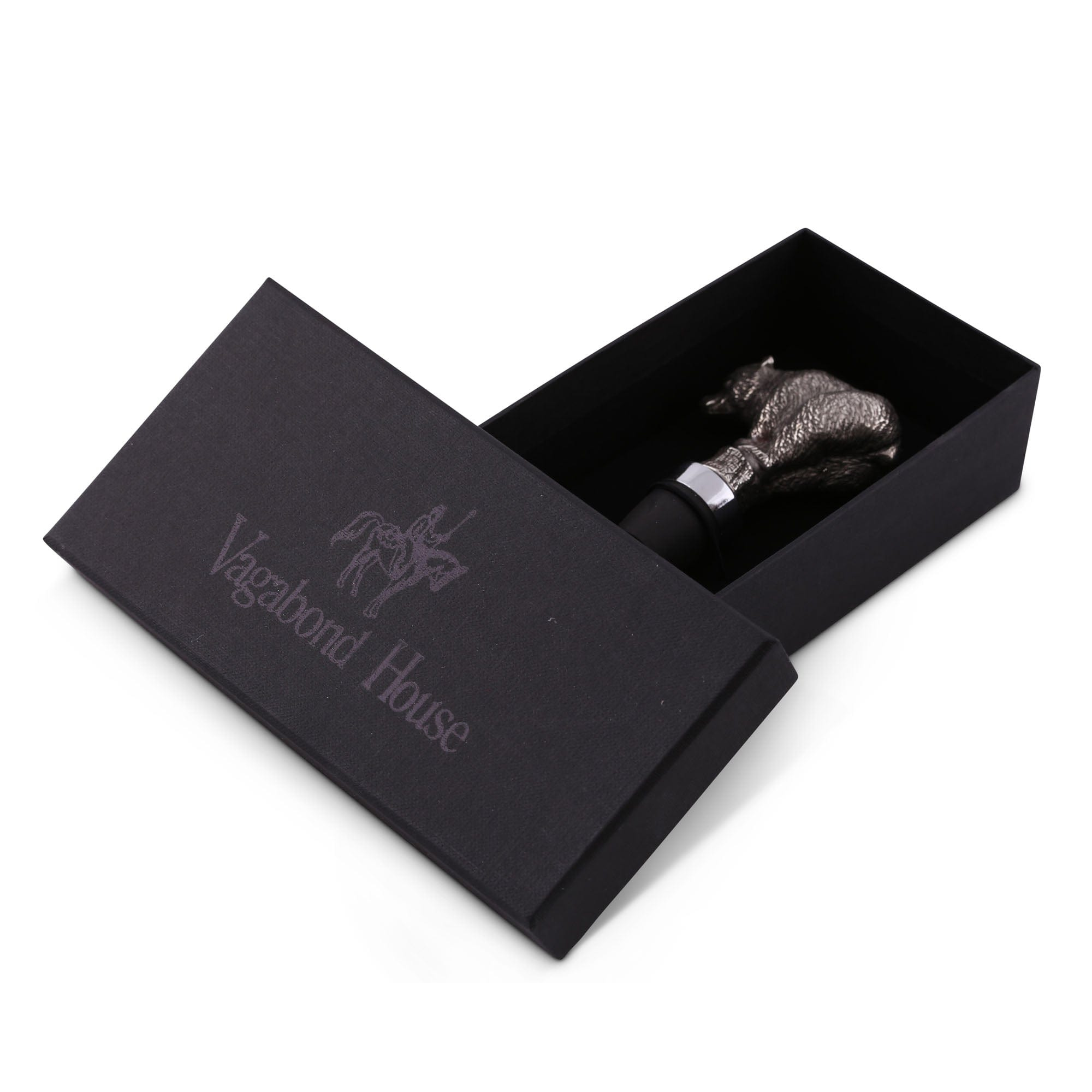 Pewter Bear Bottle Stopper