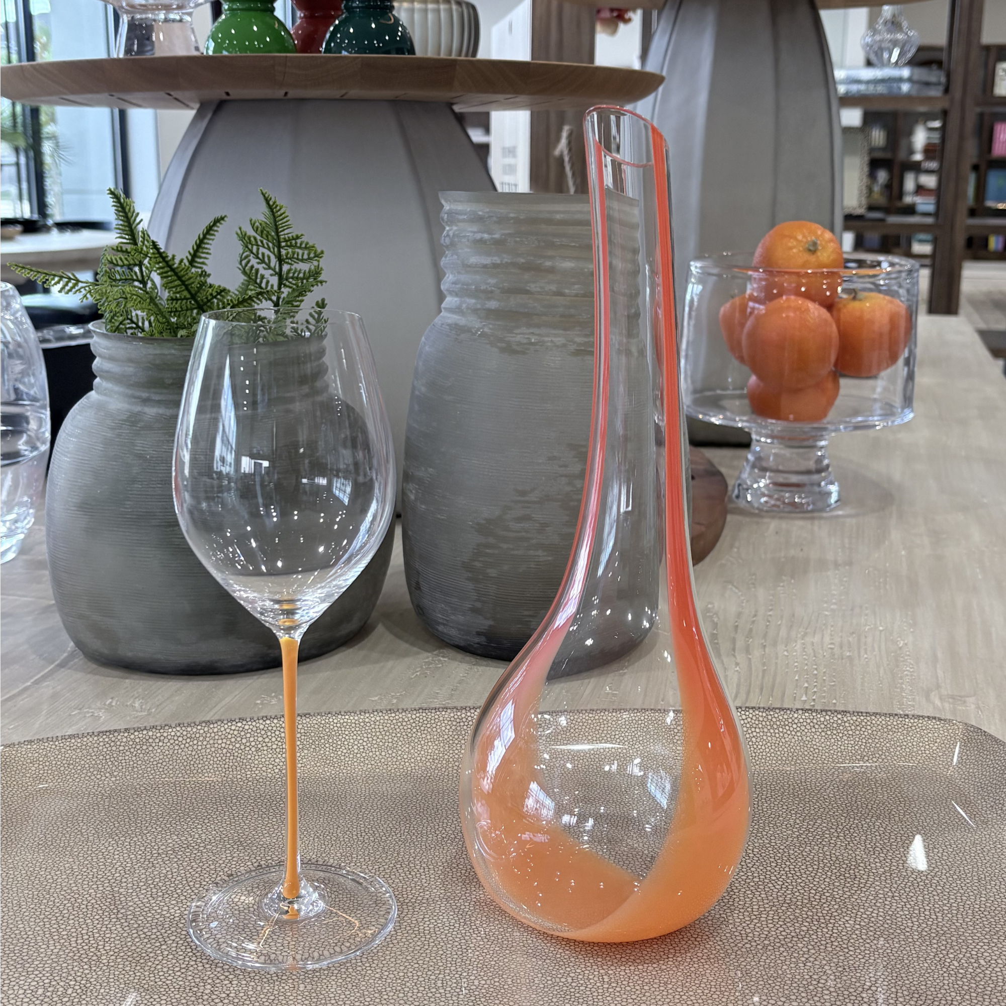 Cornetto Arancio Decanter in Orange